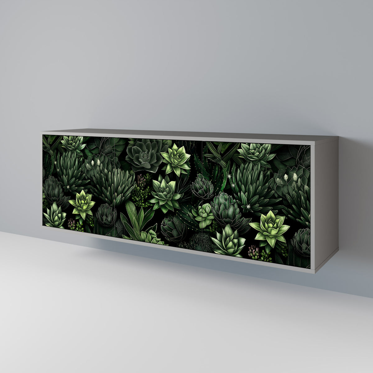 SUCCULENT JUNGLE 3-türiges Sideboard