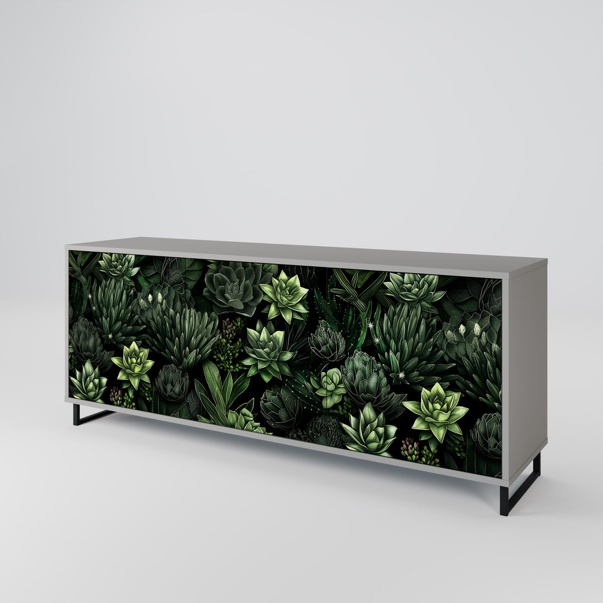 SUCCULENT JUNGLE 3-türiges Sideboard