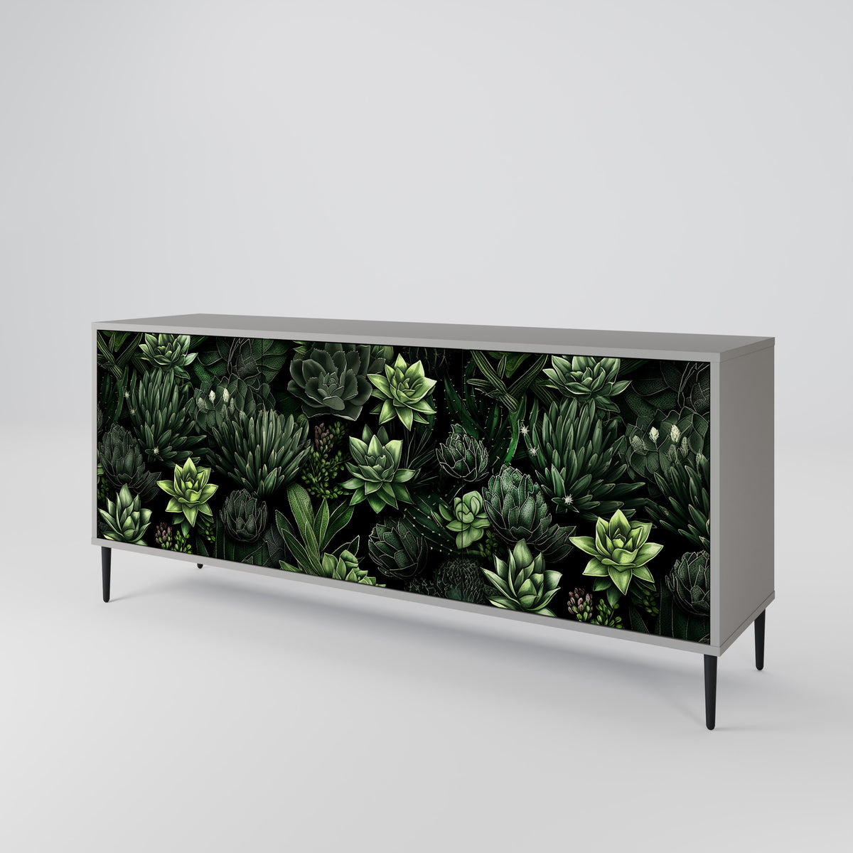 SUCCULENT JUNGLE 3-türiges Sideboard