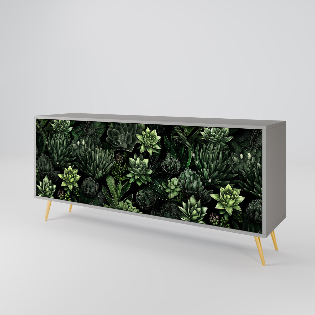 SUCCULENT JUNGLE 3-türiges Sideboard