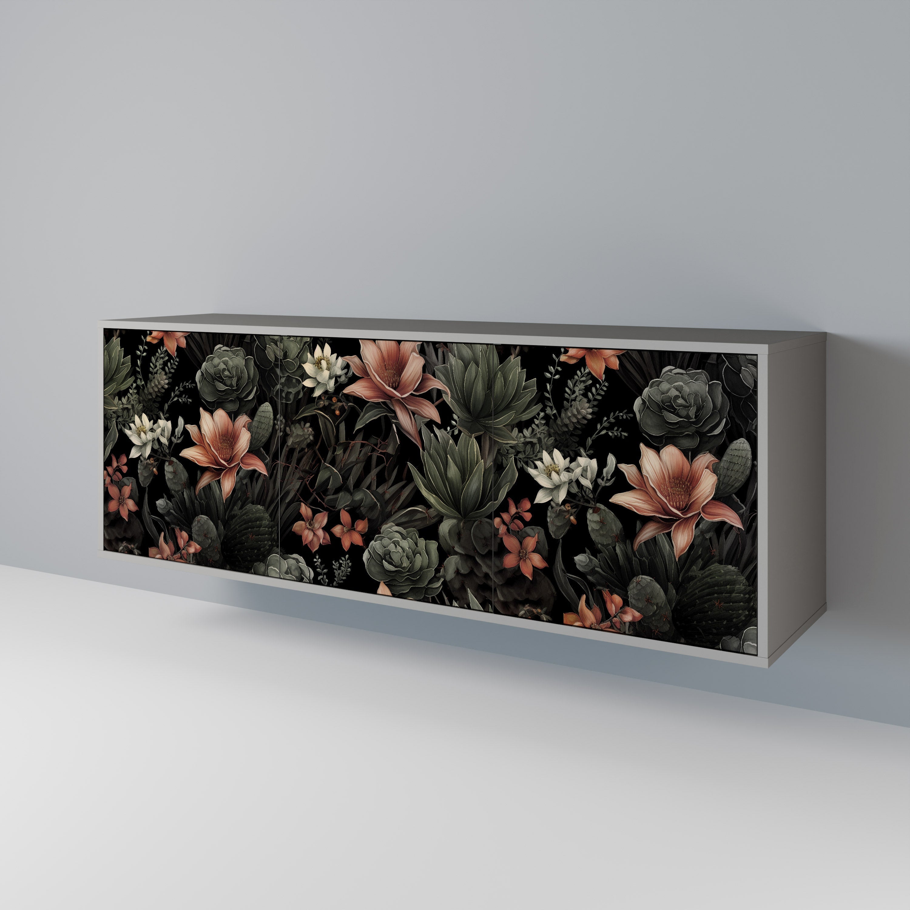 SECRET VERDURE 3-türiges Sideboard in grauer Ausführung