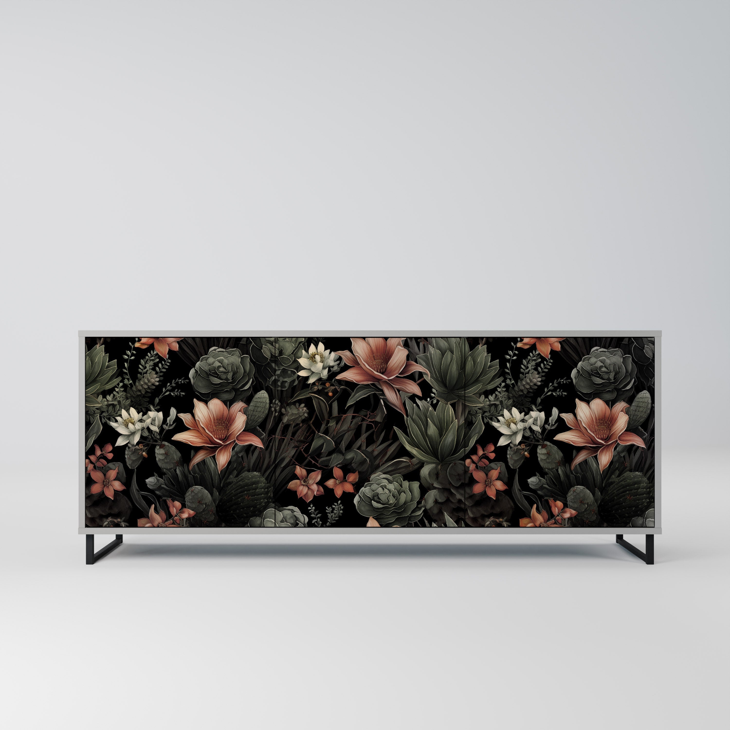 SECRET VERDURE 3-türiges Sideboard in grauer Ausführung
