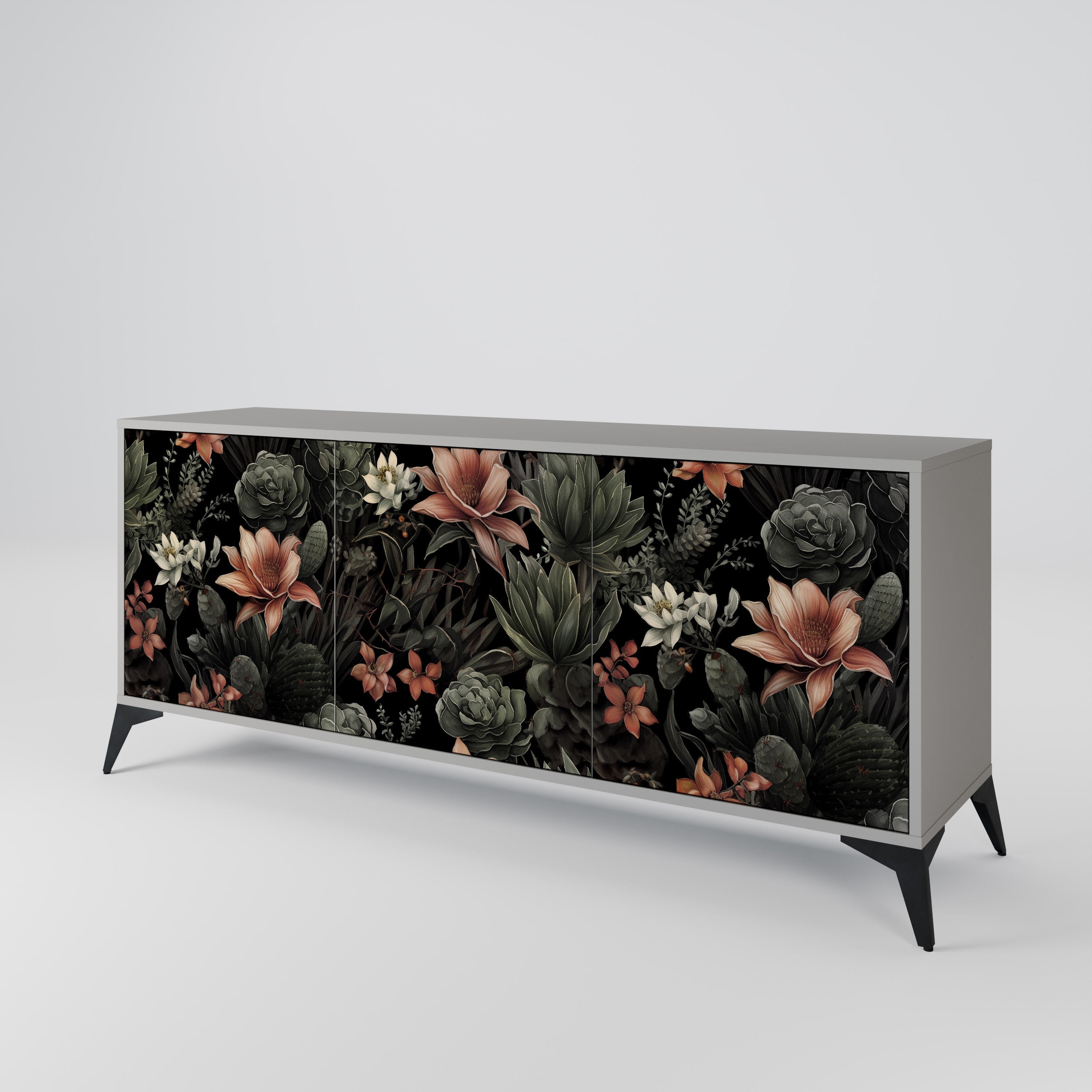 SECRET VERDURE 3-türiges Sideboard in grauer Ausführung