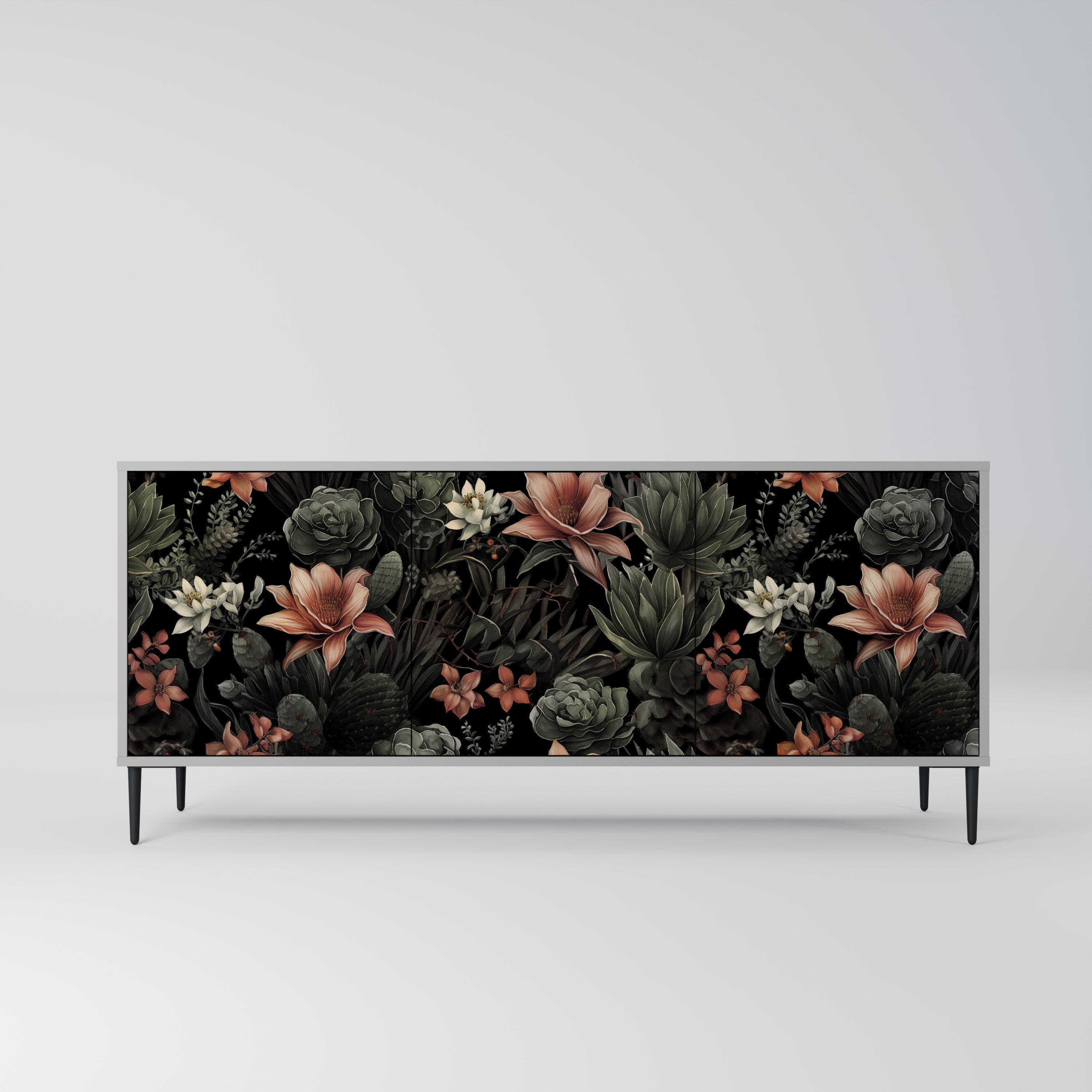 SECRET VERDURE 3-türiges Sideboard in grauer Ausführung