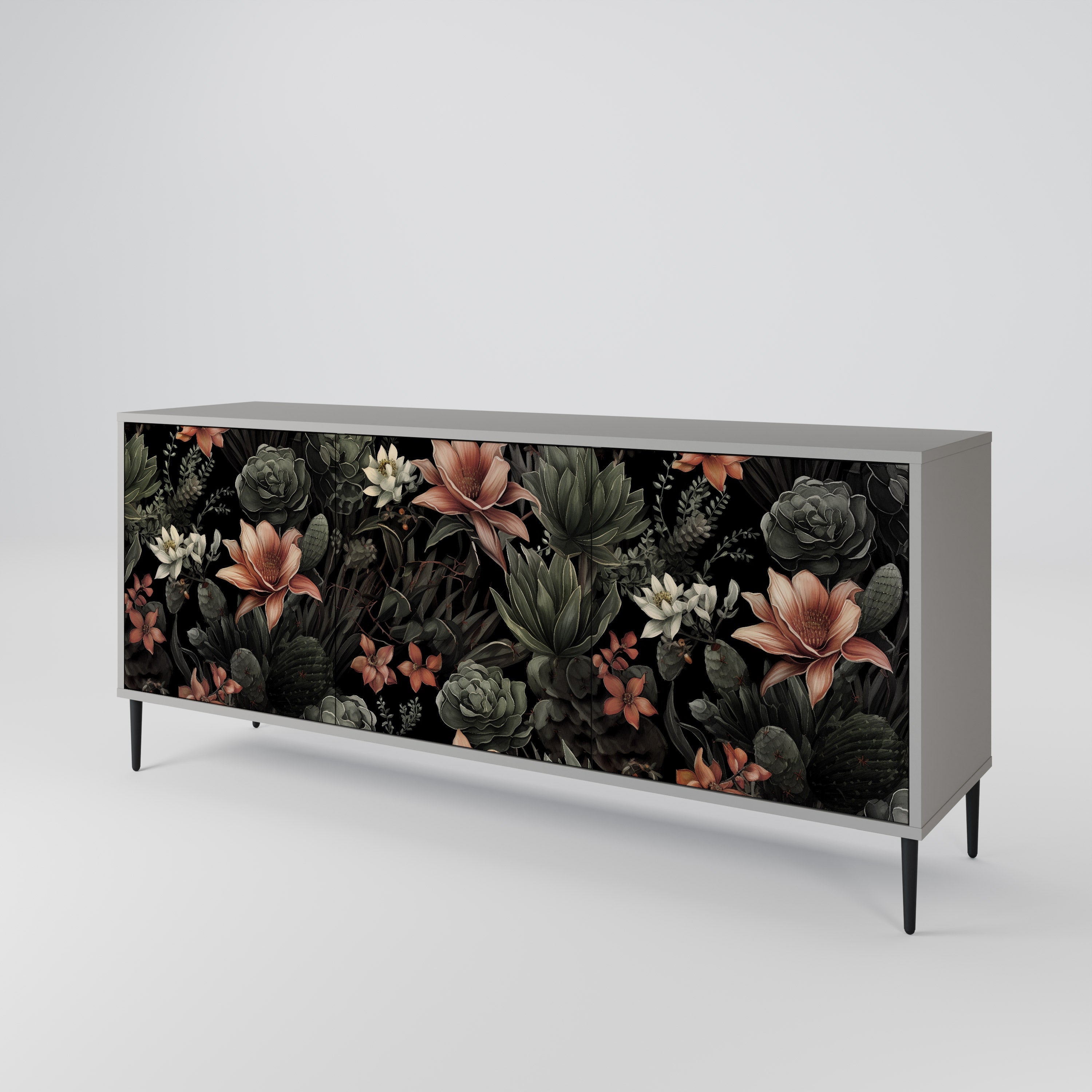 SECRET VERDURE 3-türiges Sideboard in grauer Ausführung