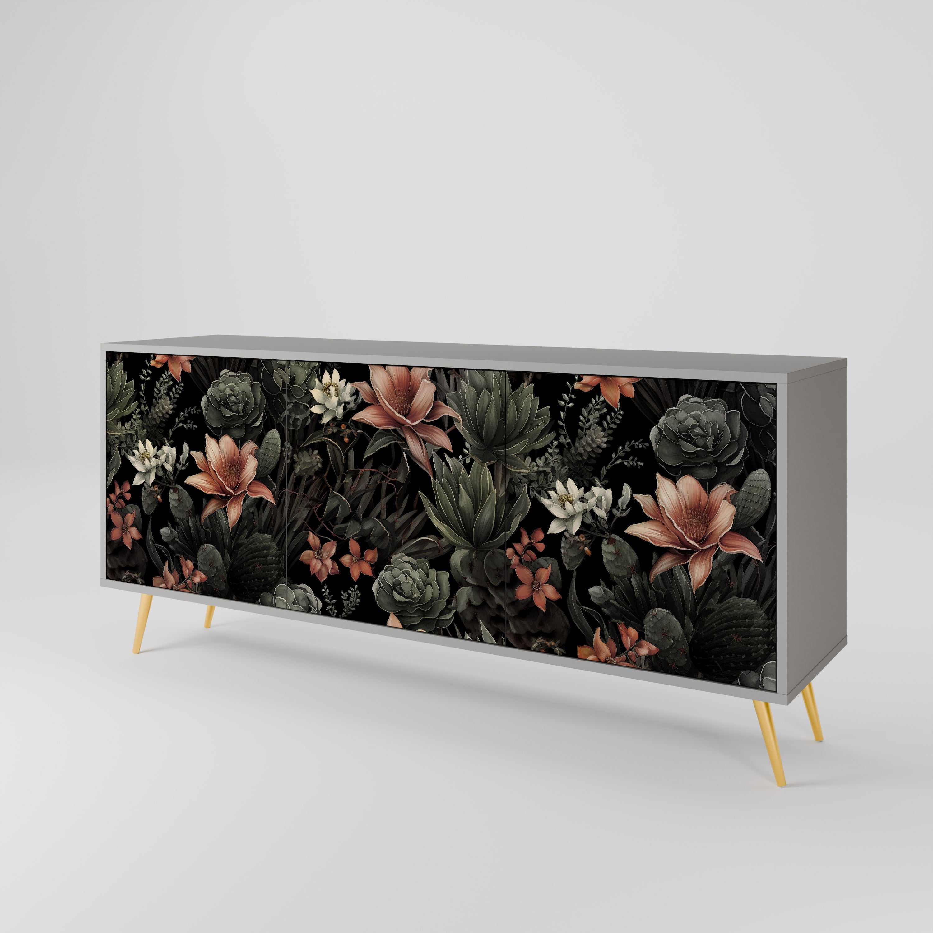 SECRET VERDURE 3-türiges Sideboard in grauer Ausführung