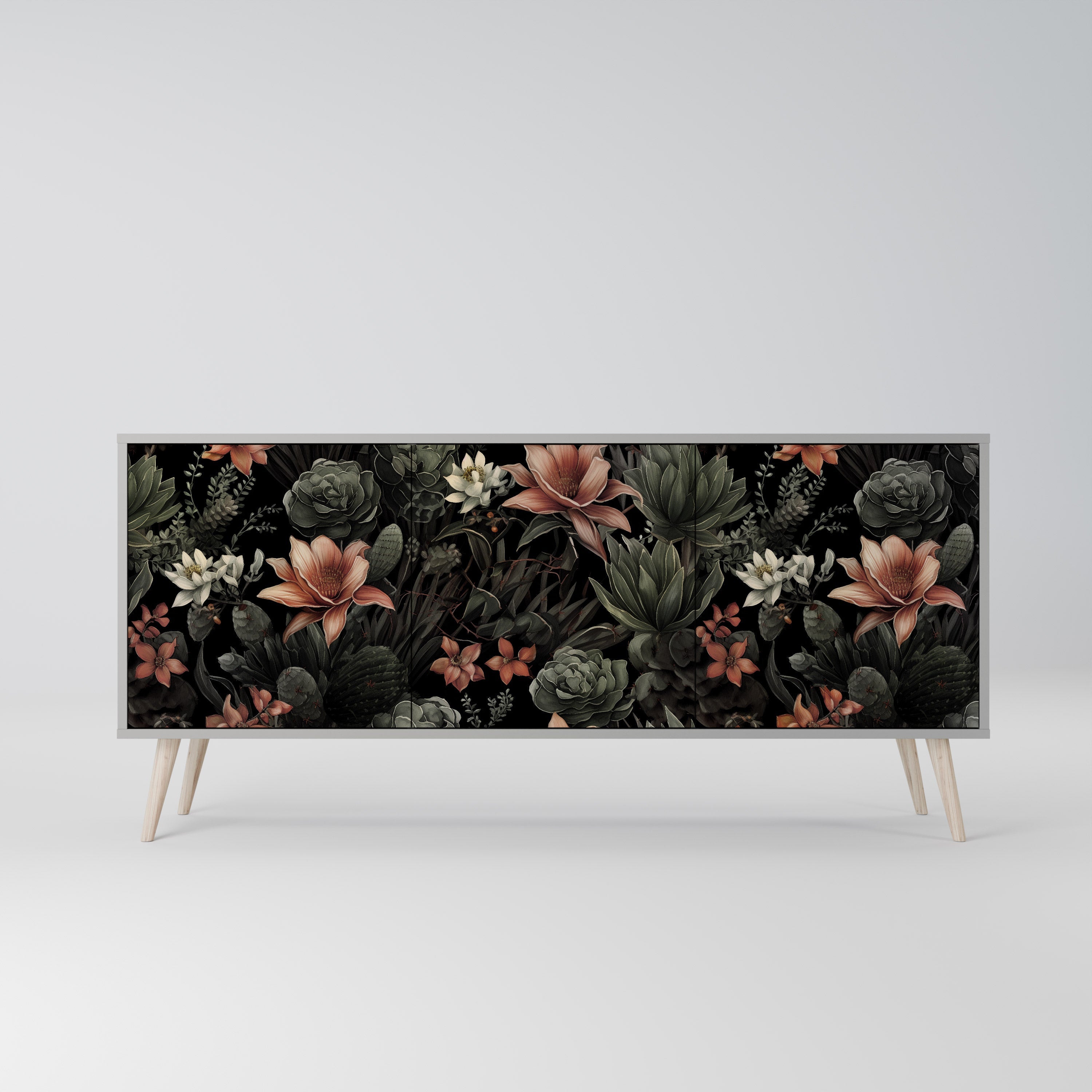 SECRET VERDURE 3-türiges Sideboard in grauer Ausführung