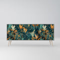 FLORAL SERENITY Sideboard mit 3 Türen in Grau