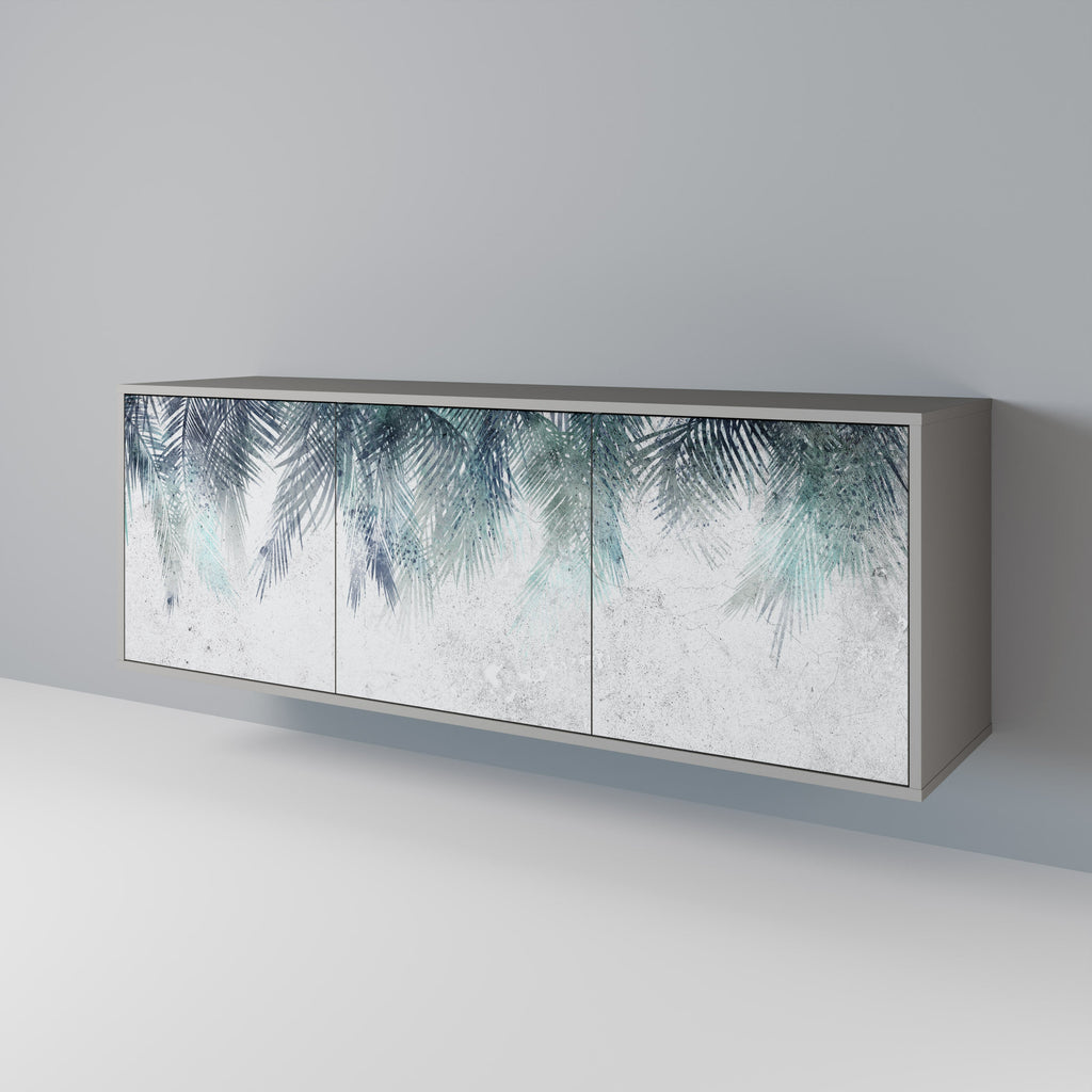 PALM VEIL 3-türiges Sideboard in grauer Ausführung