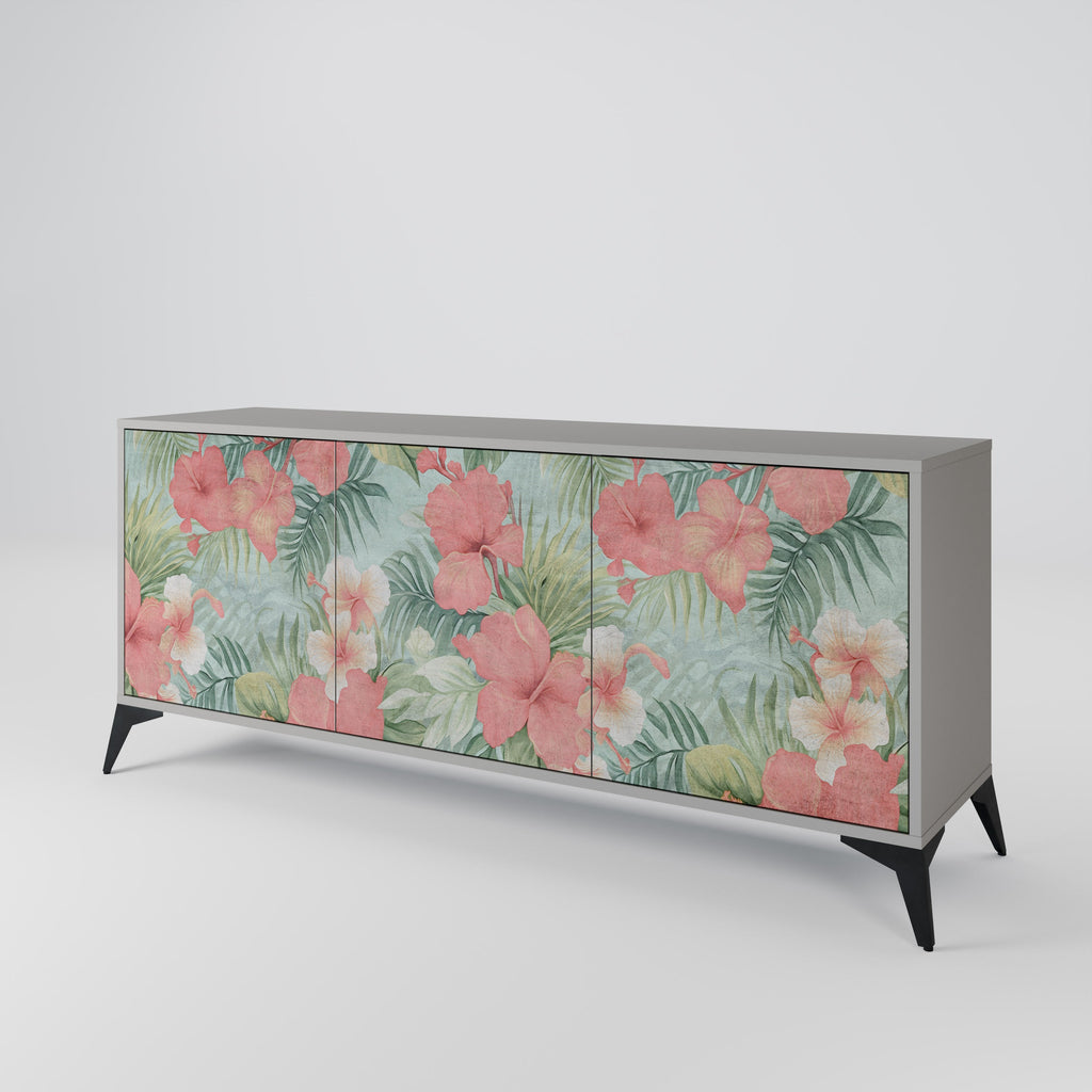 HAWAIIAN SPIRIT 3-türiges Sideboard in grauer Ausführung