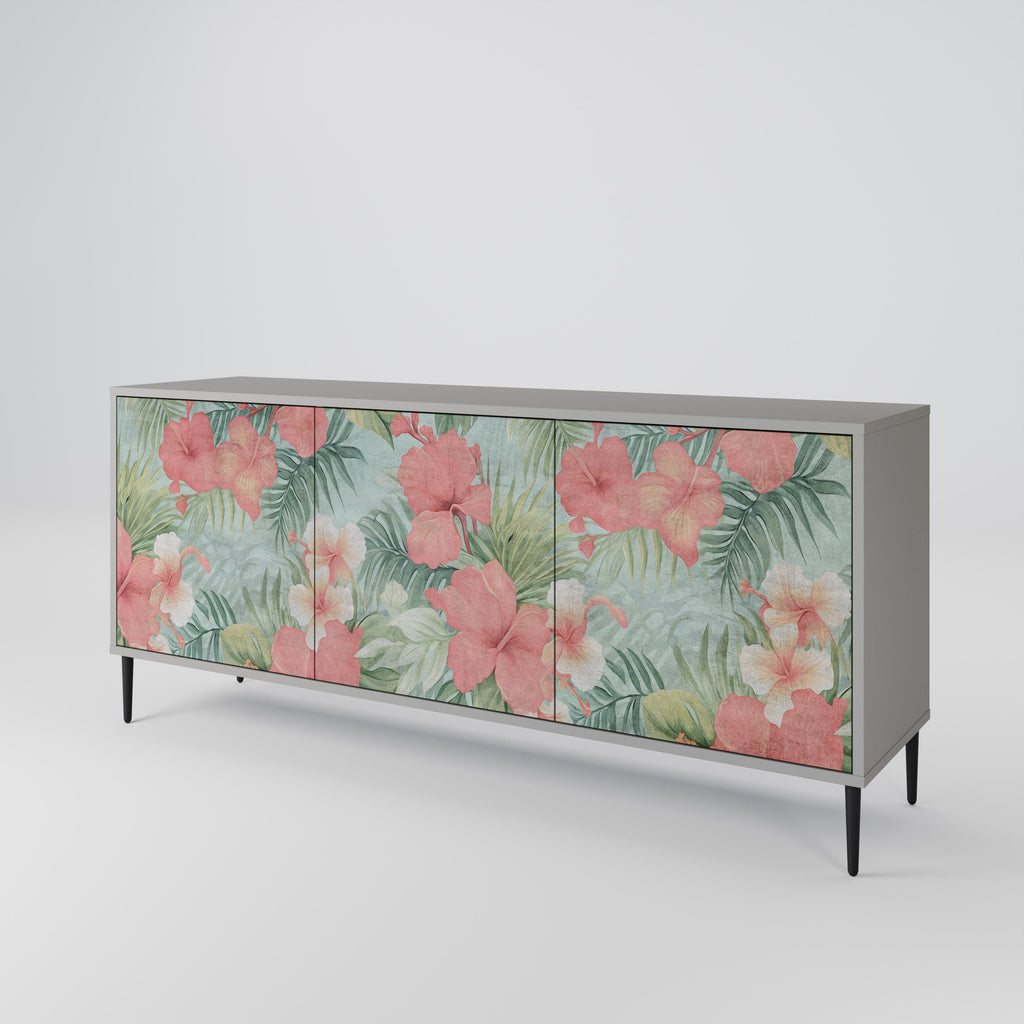 HAWAIIAN SPIRIT 3-türiges Sideboard in grauer Ausführung