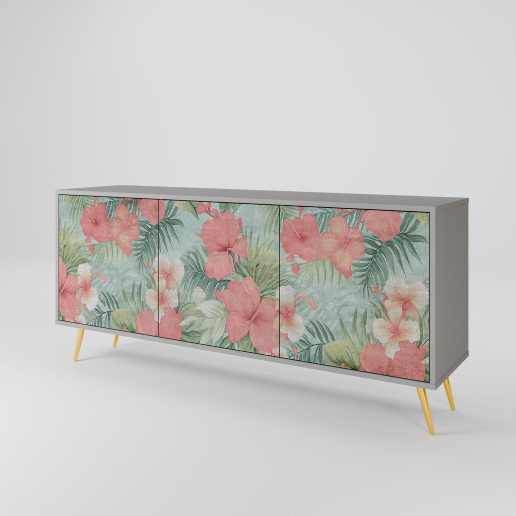 HAWAIIAN SPIRIT 3-türiges Sideboard in grauer Ausführung
