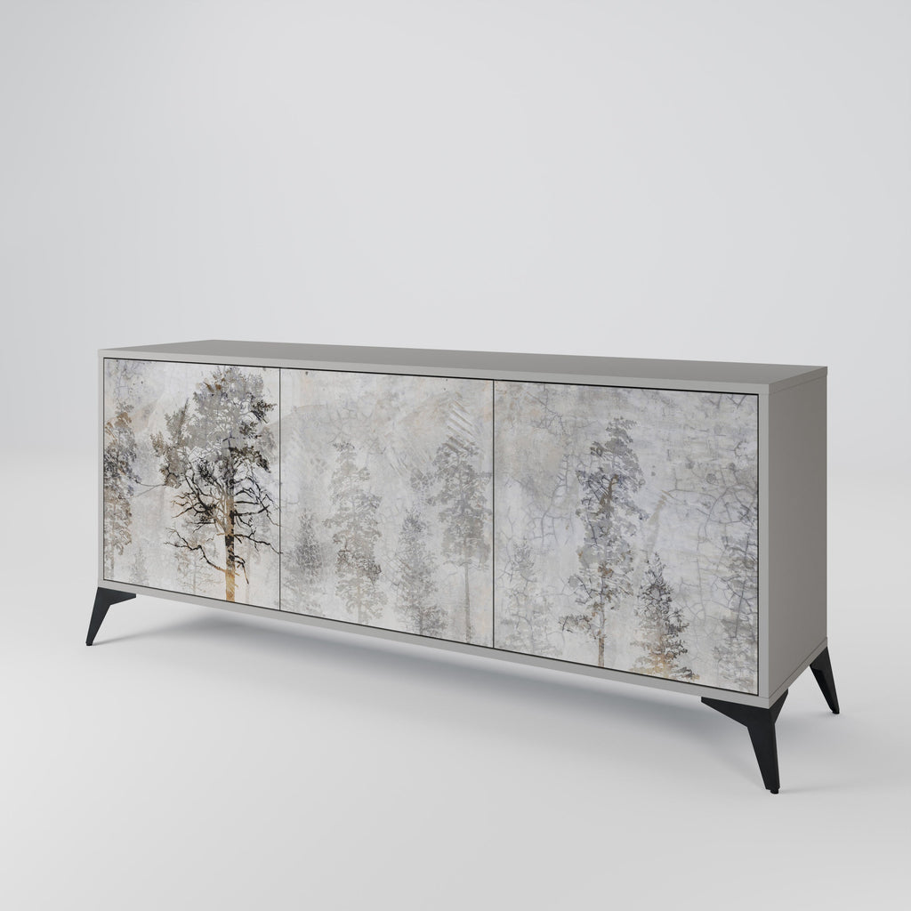 FADE IN THE TREES Sideboard mit 3 Türen in grauer Ausführung