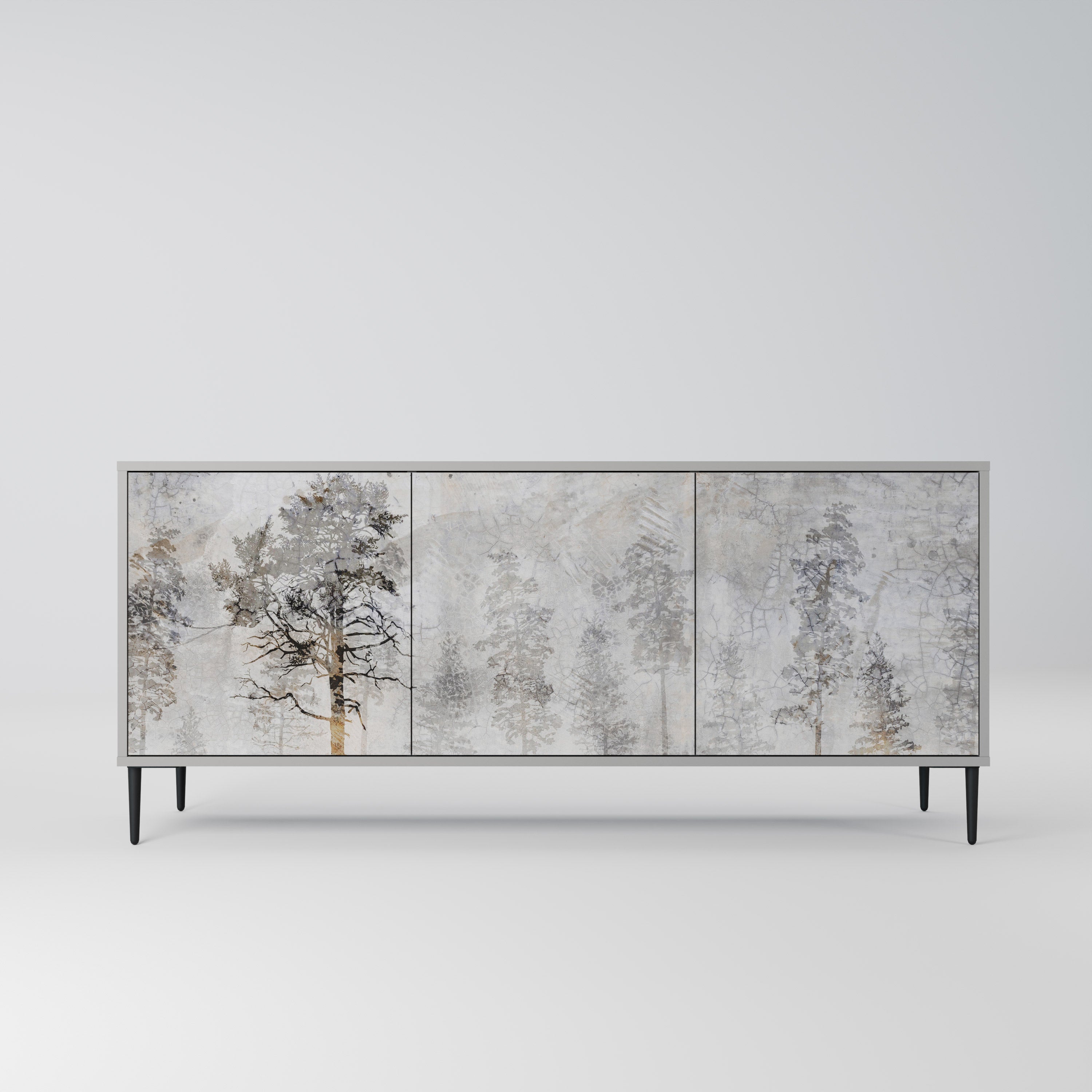 FADE IN THE TREES Sideboard mit 3 Türen in grauer Ausführung