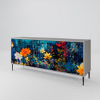 MIDNIGHT BLOSSOM Sideboard mit 3 Türen in Grau