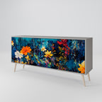MIDNIGHT BLOSSOM Sideboard mit 3 Türen in Grau