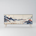 JAPANESE LANDSCAPE Sideboard mit 3 Türen in Grau