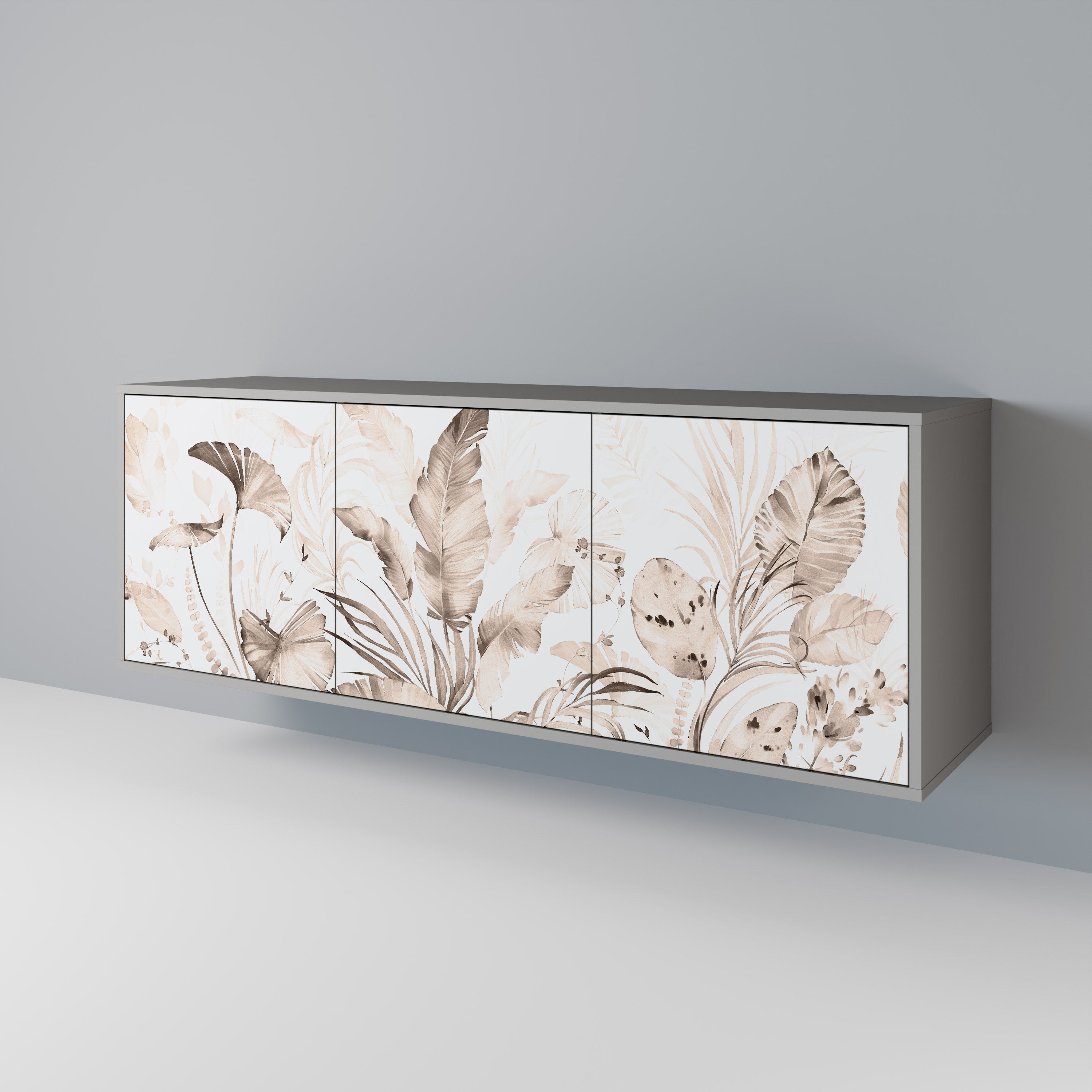 WILD TENDERNESS 3-türiges Sideboard in grauer Ausführung