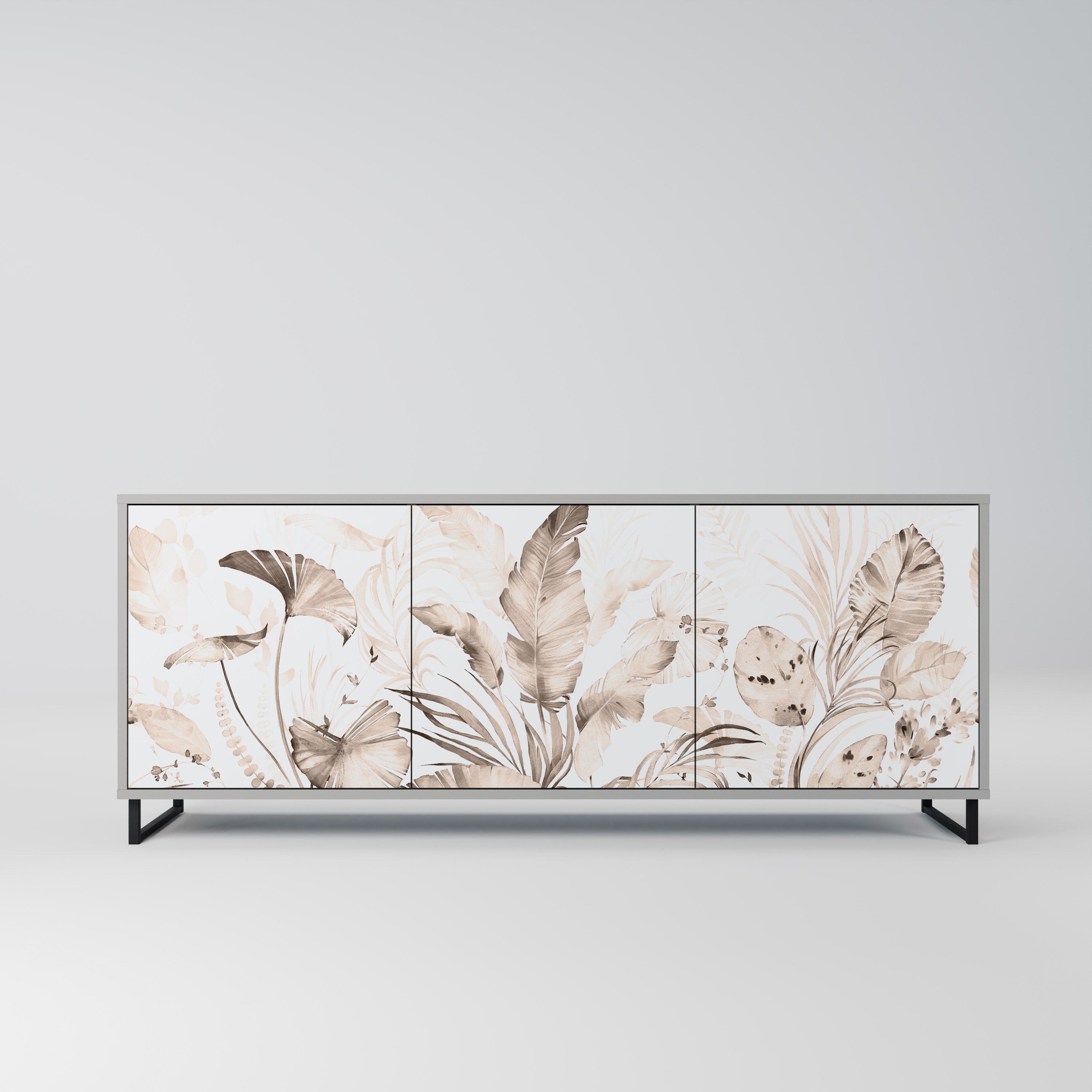 WILD TENDERNESS 3-türiges Sideboard in grauer Ausführung
