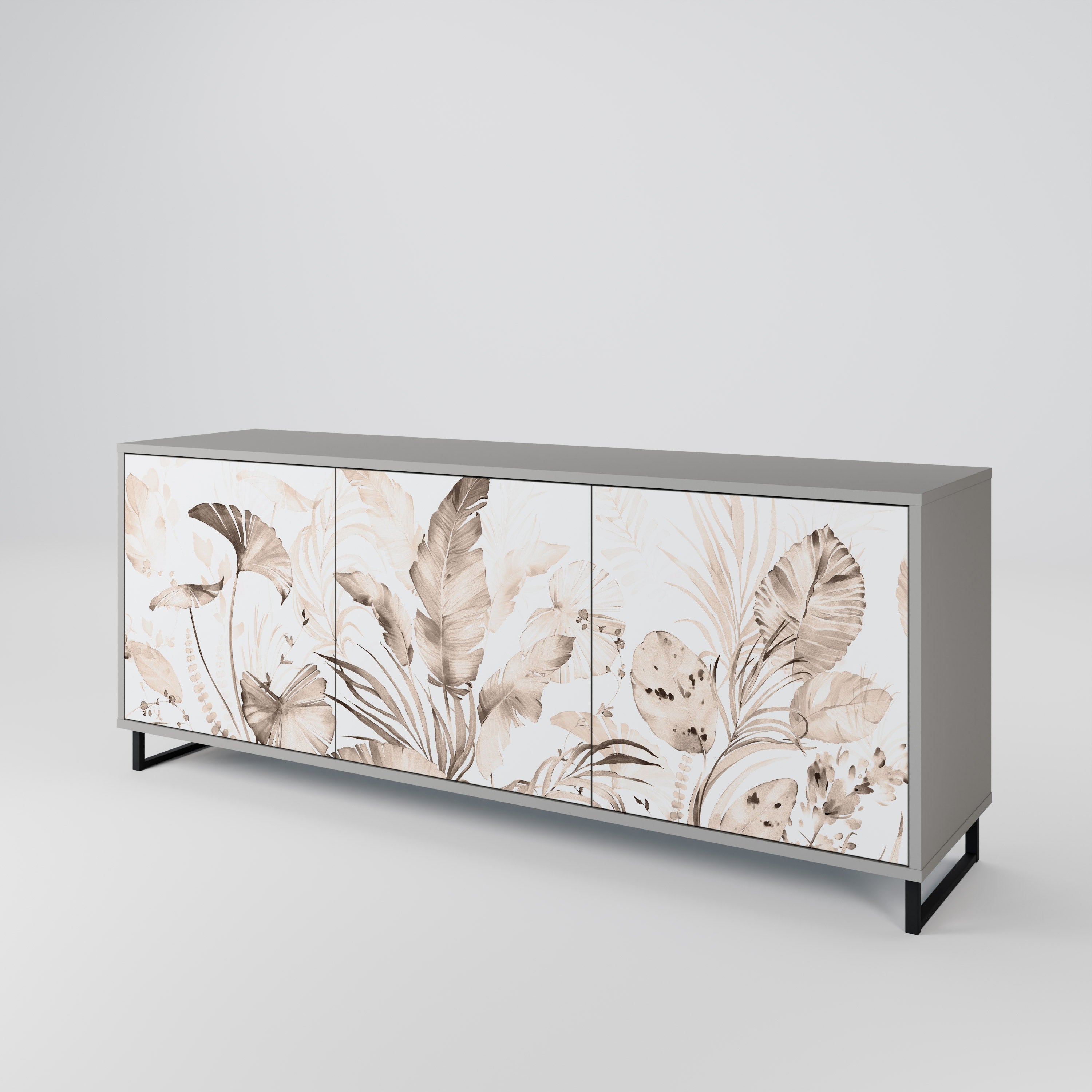 WILD TENDERNESS 3-türiges Sideboard in grauer Ausführung