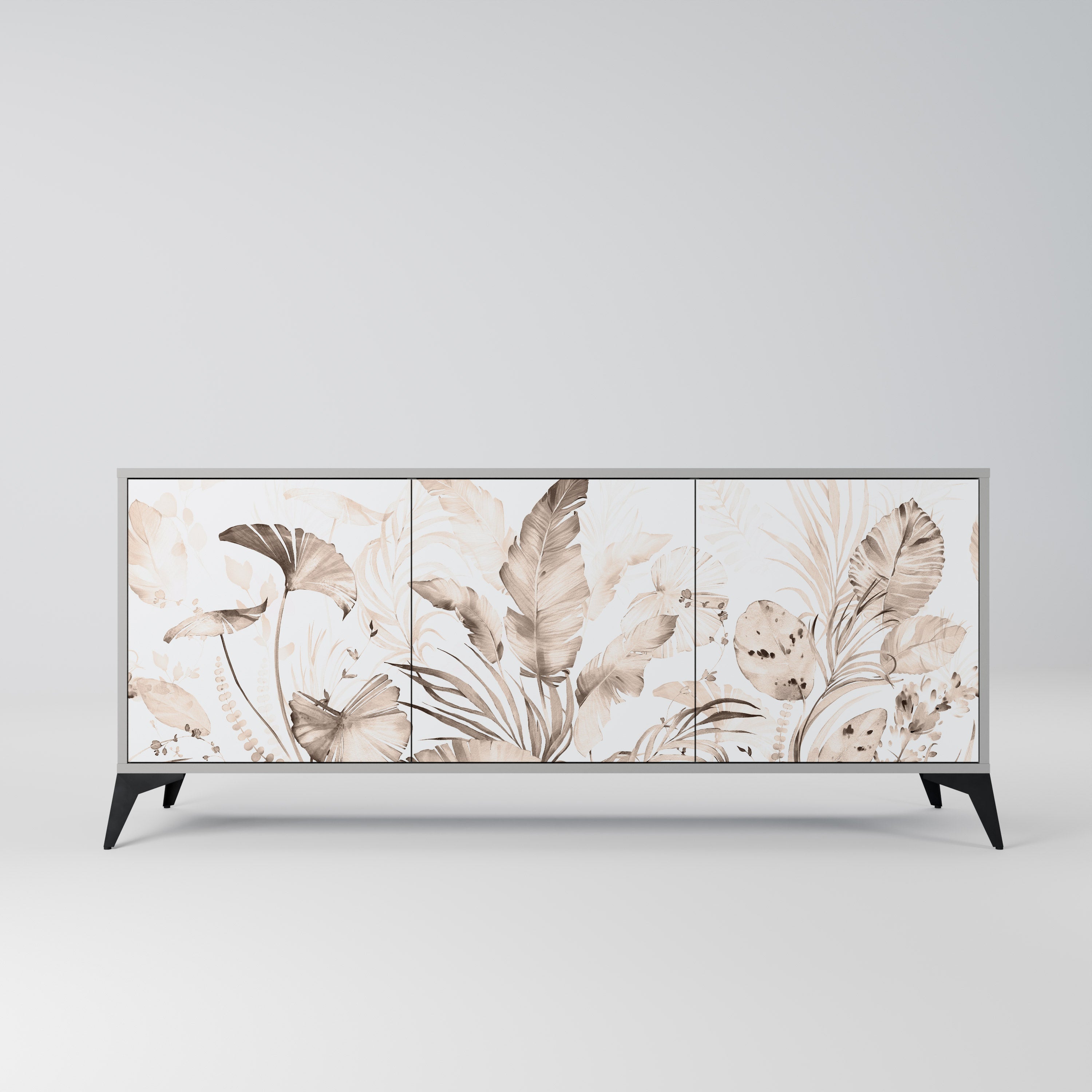 WILD TENDERNESS 3-türiges Sideboard in grauer Ausführung