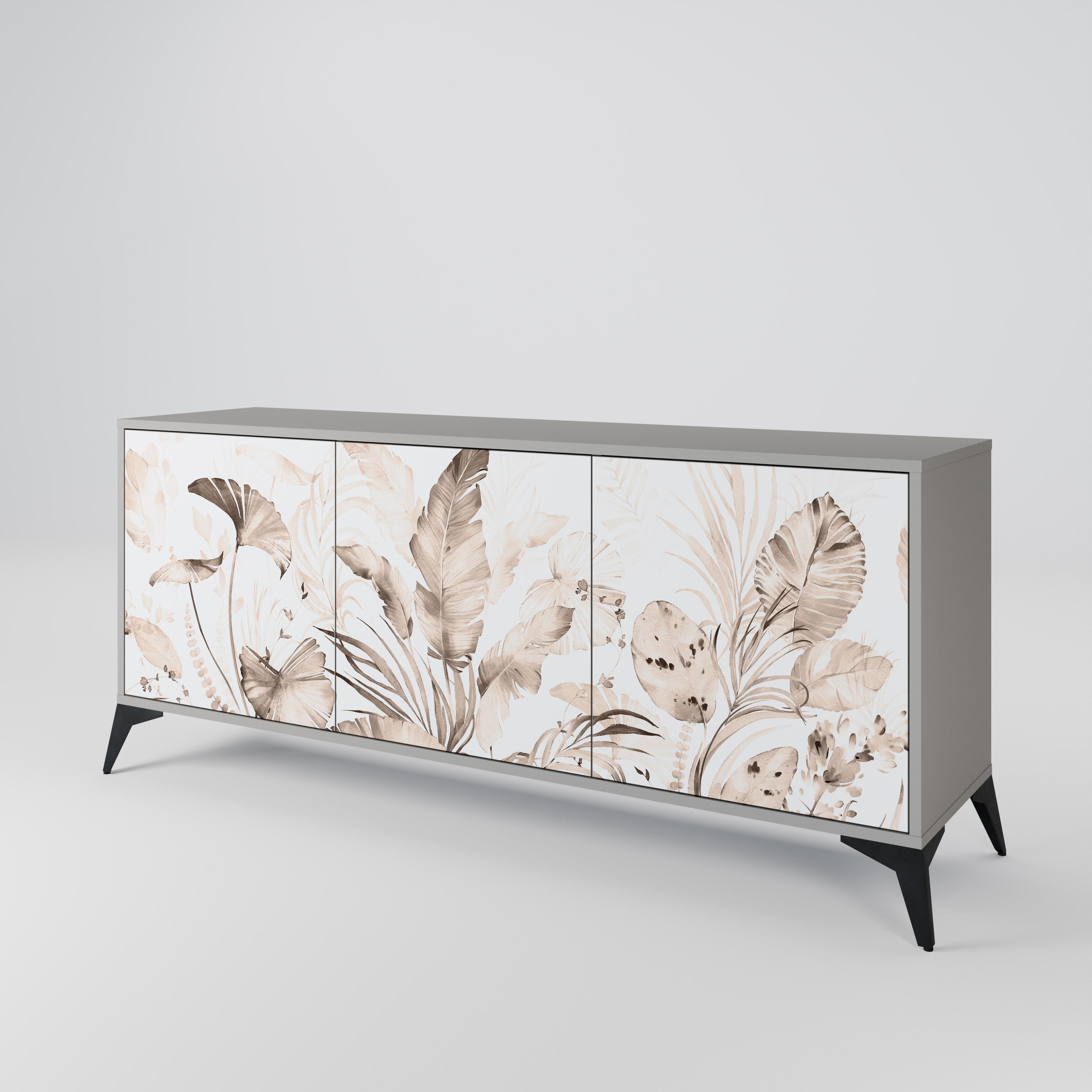 WILD TENDERNESS 3-türiges Sideboard in grauer Ausführung