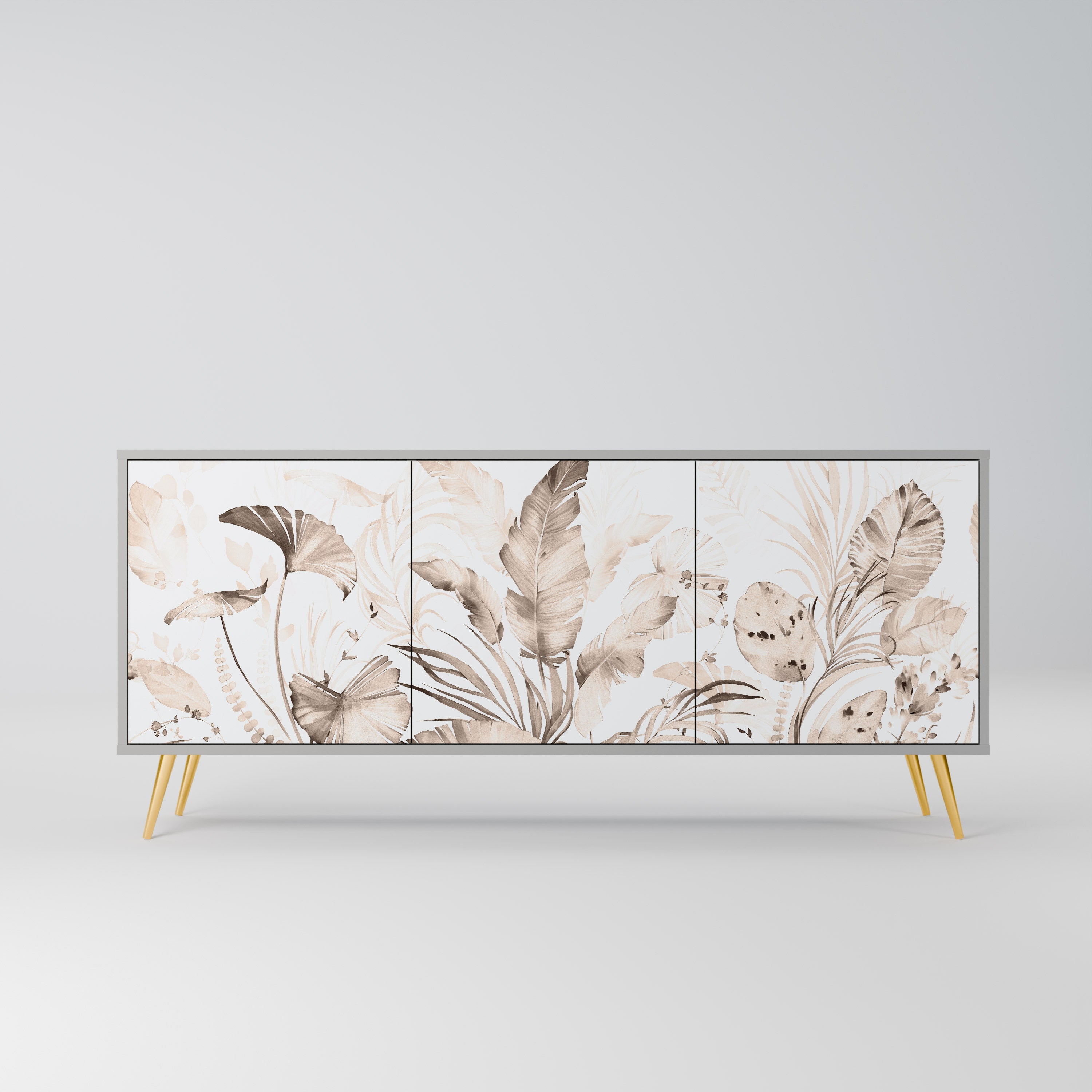 WILD TENDERNESS 3-türiges Sideboard in grauer Ausführung