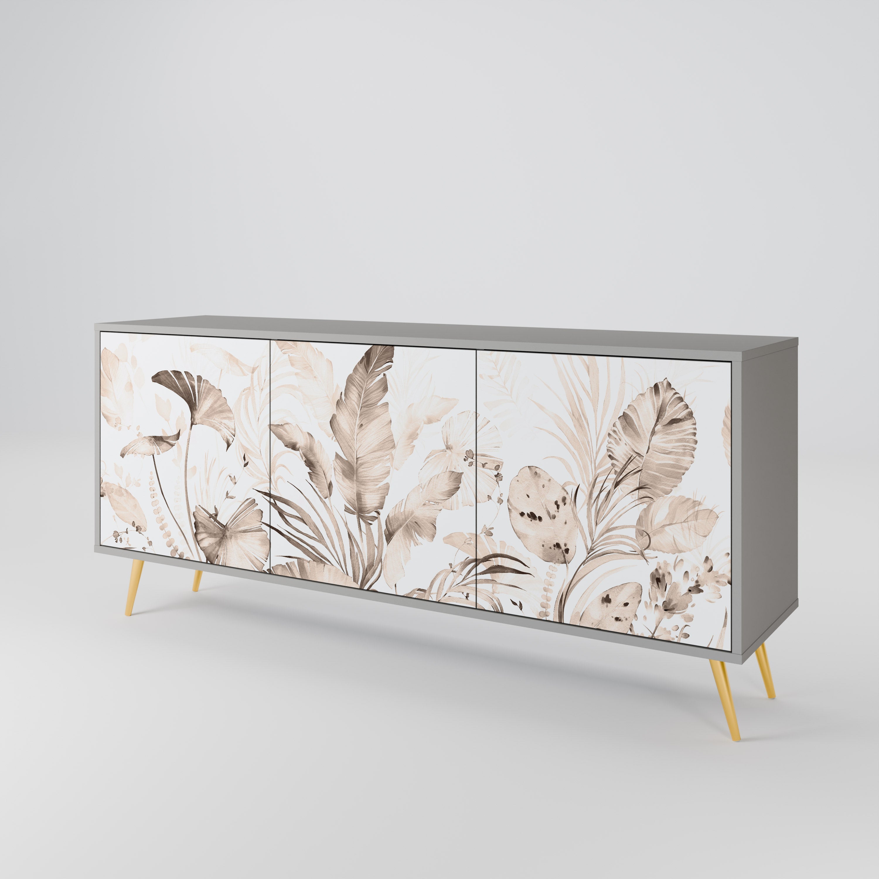WILD TENDERNESS 3-türiges Sideboard in grauer Ausführung