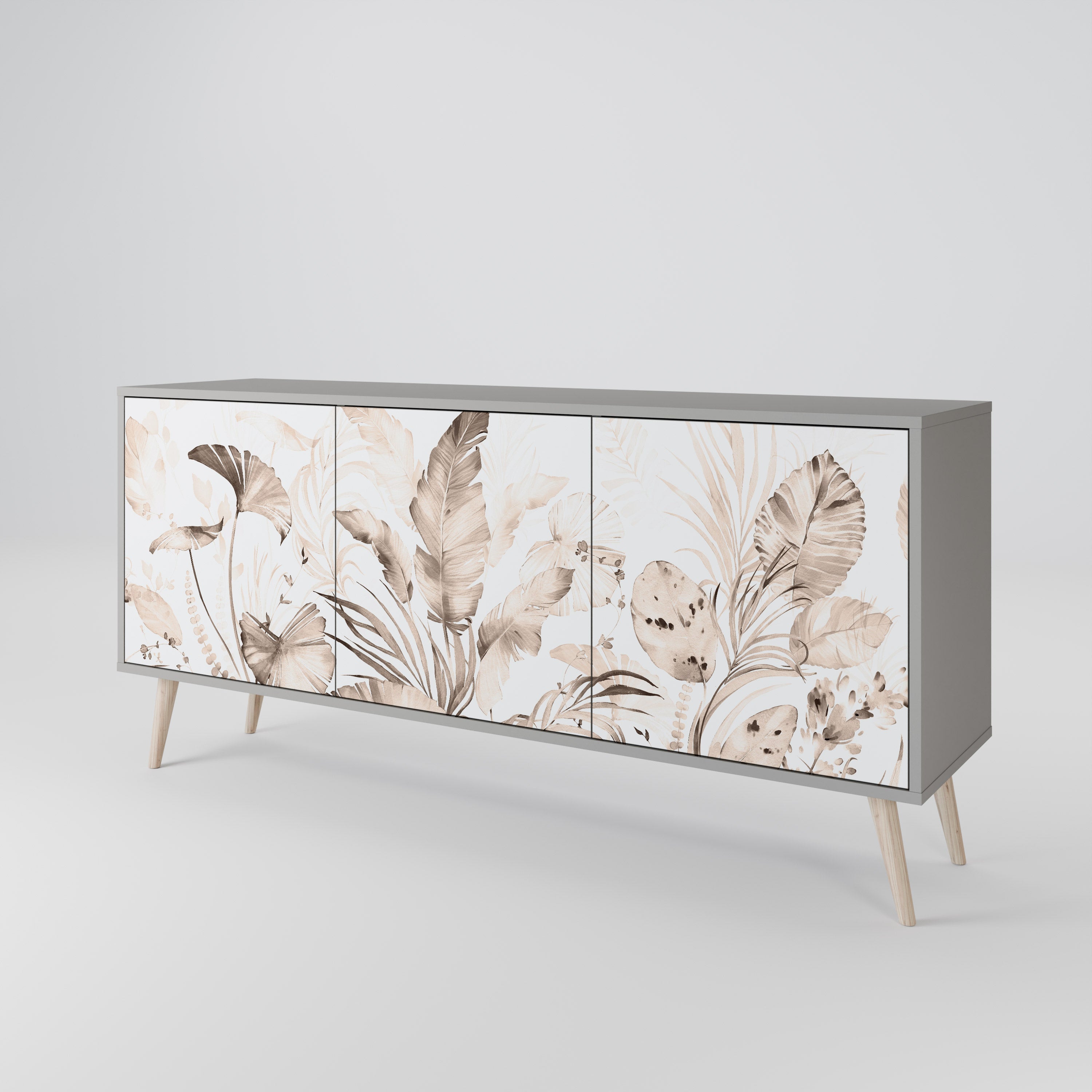WILD TENDERNESS 3-türiges Sideboard in grauer Ausführung