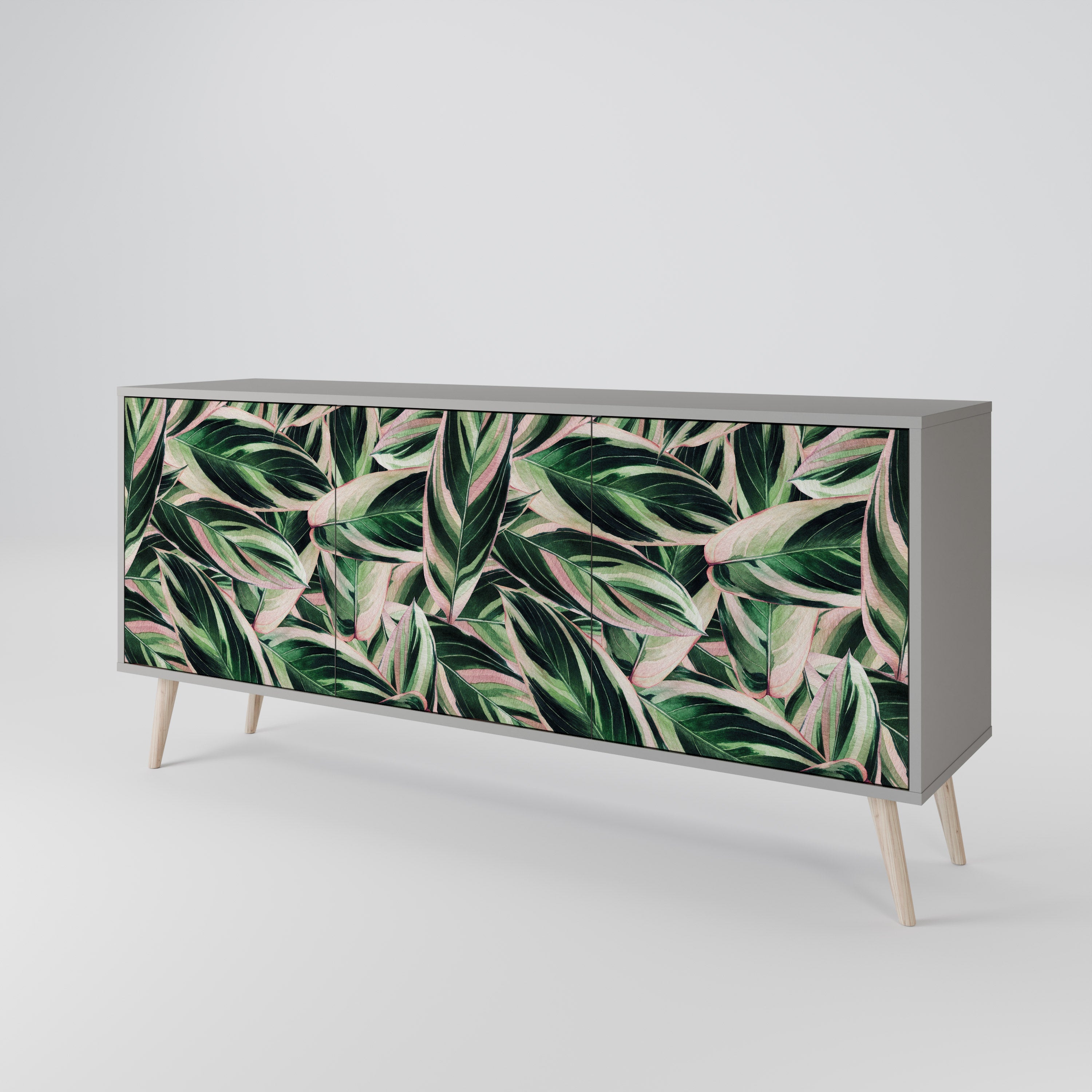 EERIE STROMANTHE Sideboard mit 3 Türen in grauer Ausführung