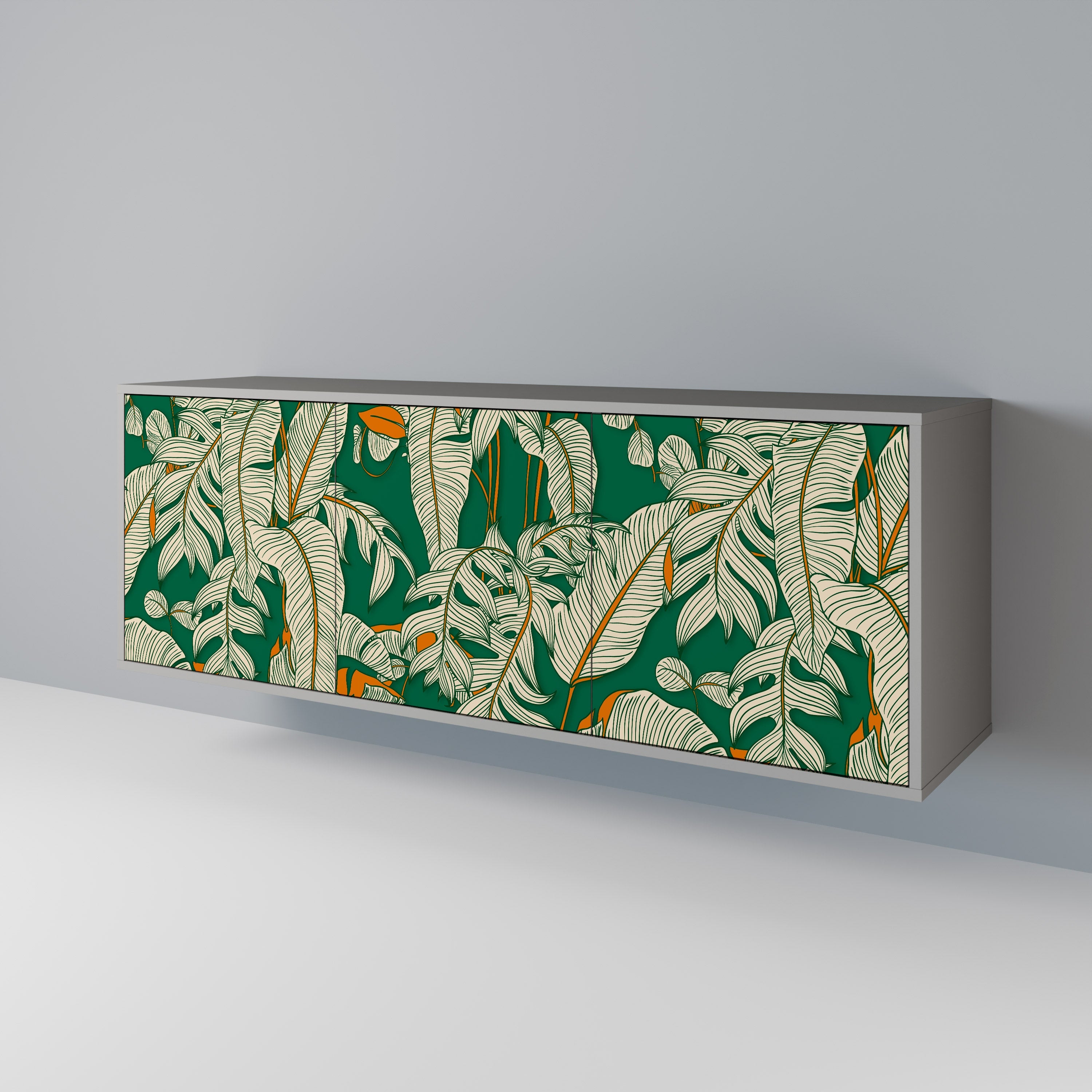 VERDANT PLEASURES Sideboard mit 3 Türen in grauer Ausführung