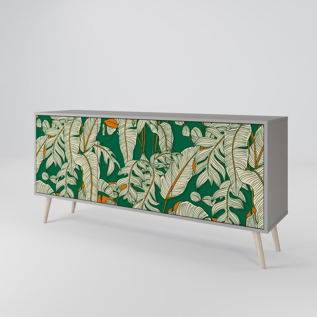 VERDANT PLEASURES Sideboard mit 3 Türen in grauer Ausführung