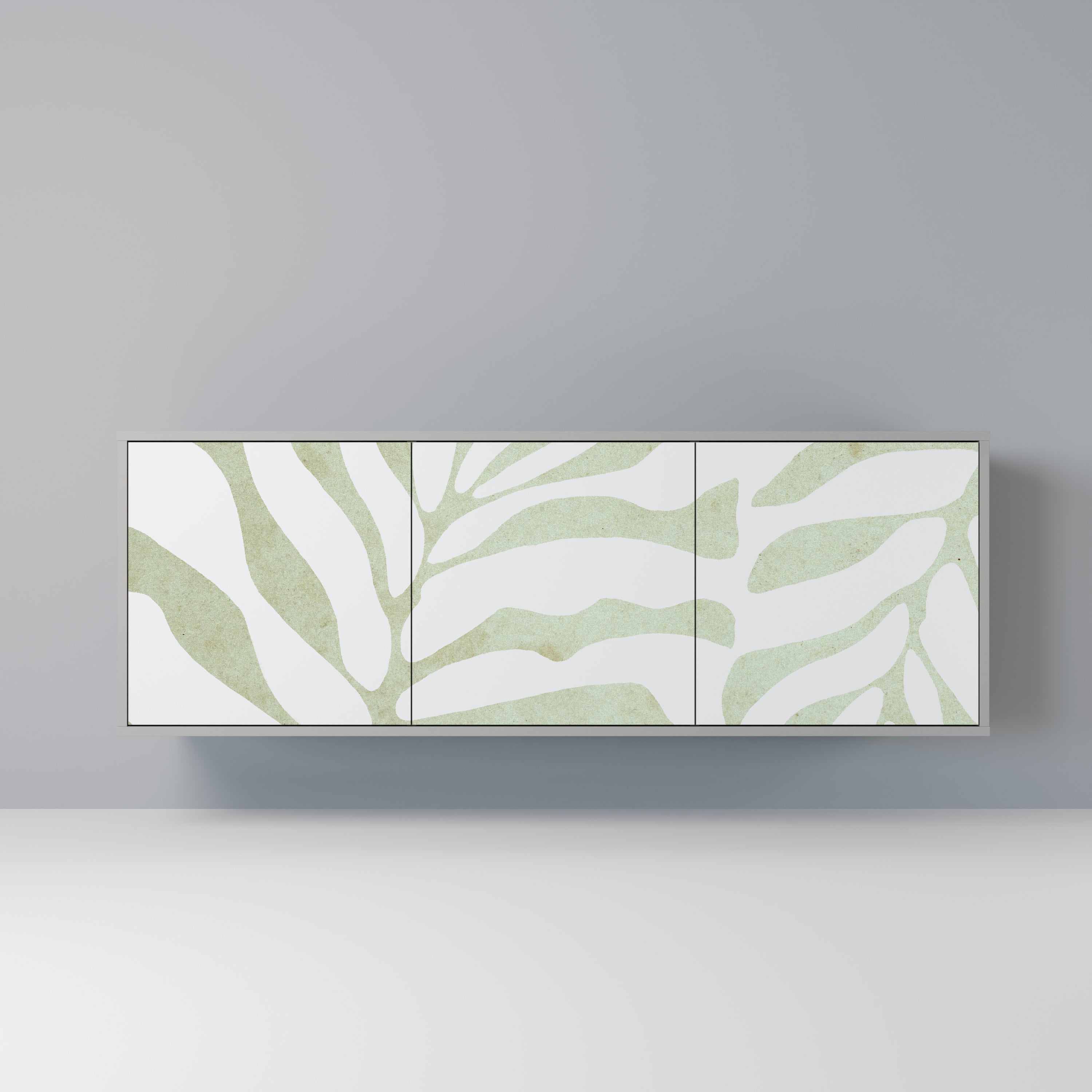 BOTANICAL SPARK 3-türiges Sideboard in grauem Finish
