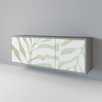 BOTANICAL SPARK Sideboard mit 3 Türen in Grau