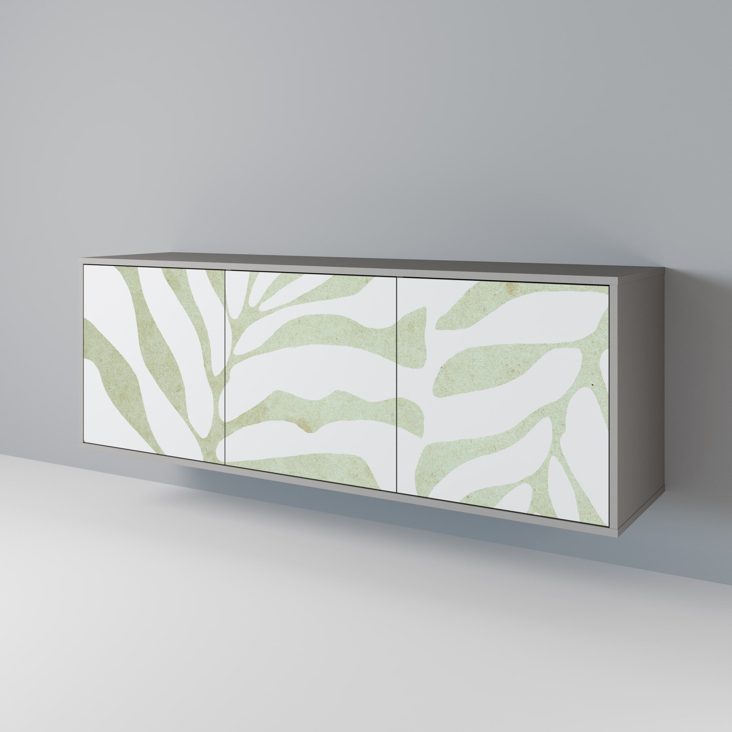 BOTANICAL SPARK 3-türiges Sideboard in grauem Finish