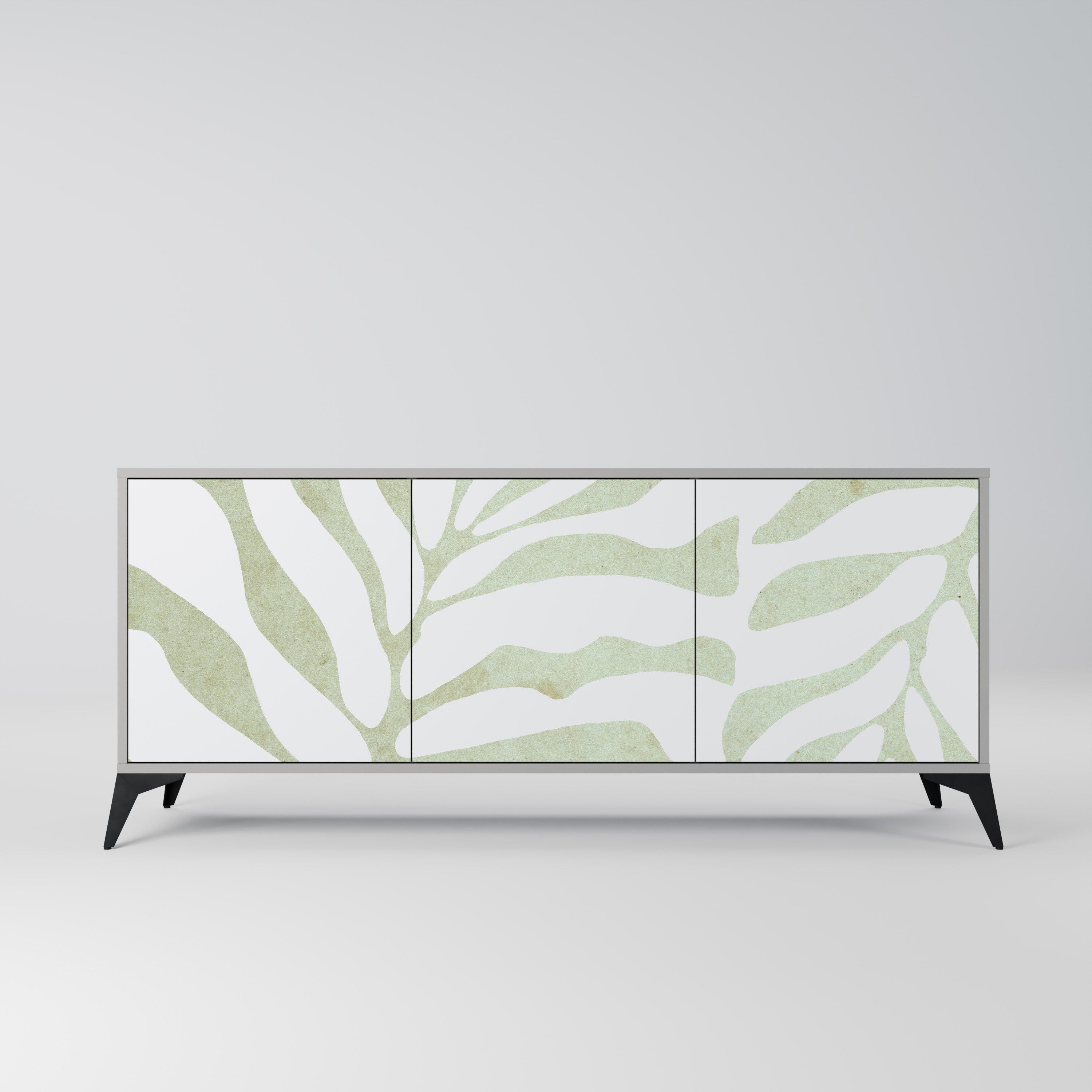 BOTANICAL SPARK 3-türiges Sideboard in grauem Finish