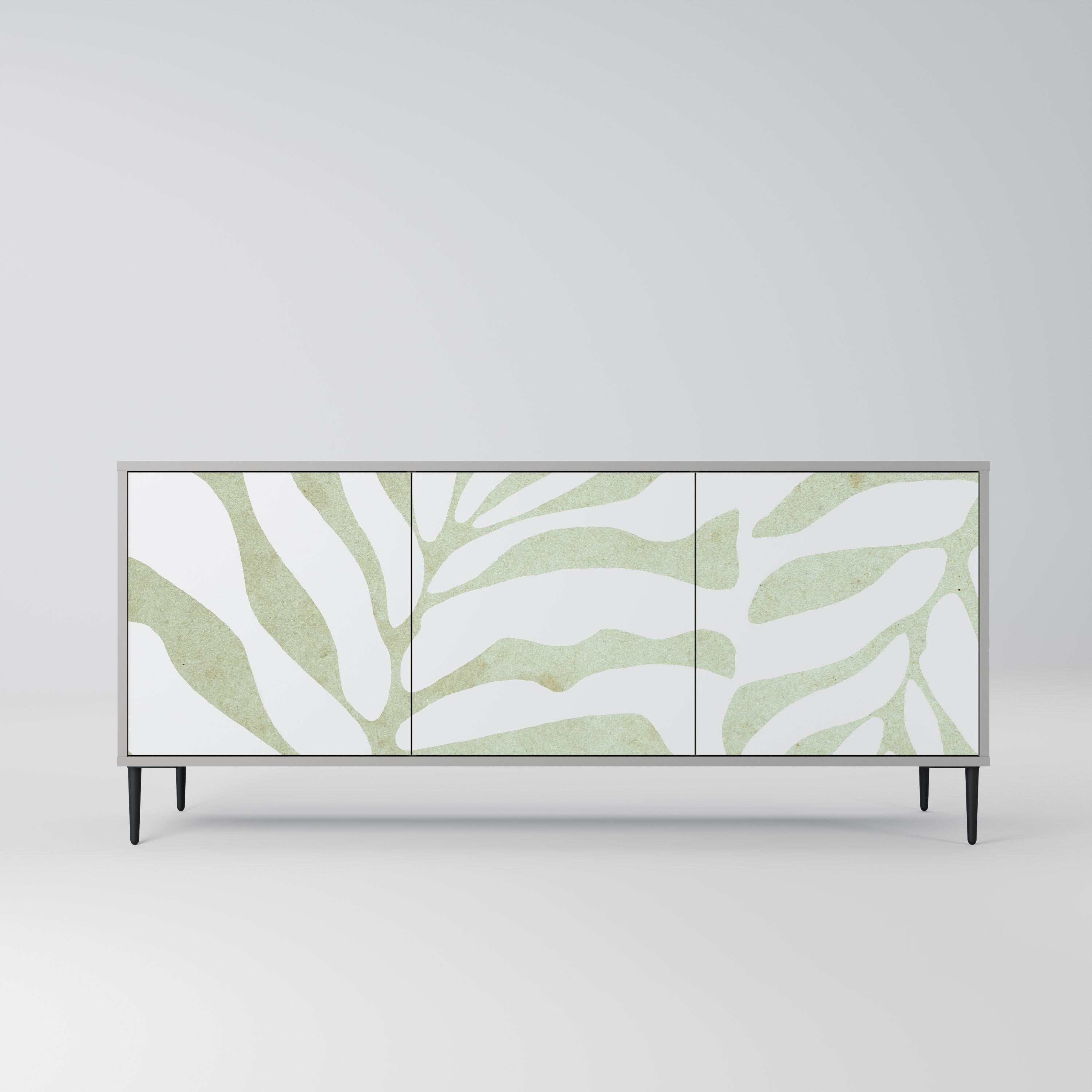 BOTANICAL SPARK 3-türiges Sideboard in grauem Finish