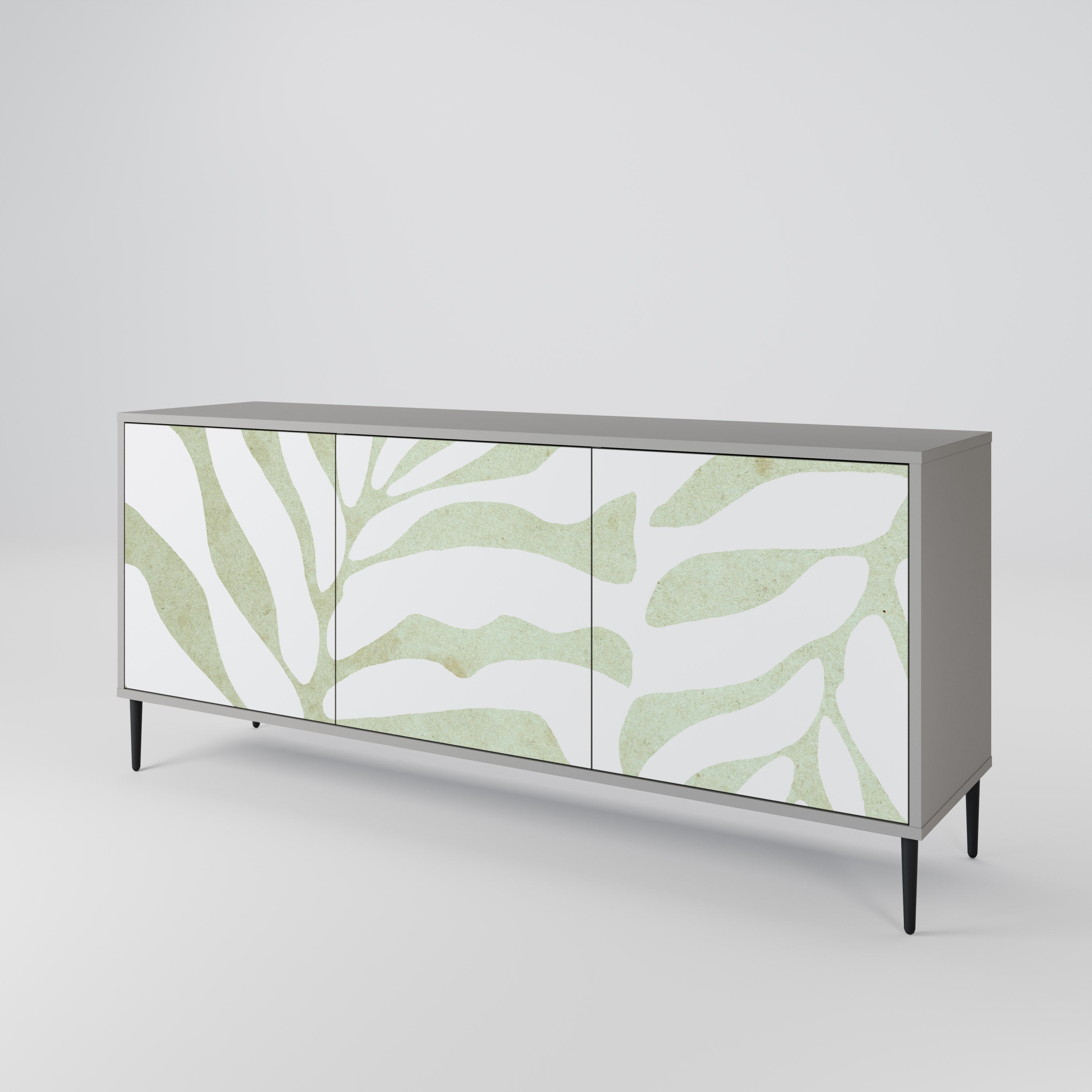 BOTANICAL SPARK 3-türiges Sideboard in grauem Finish