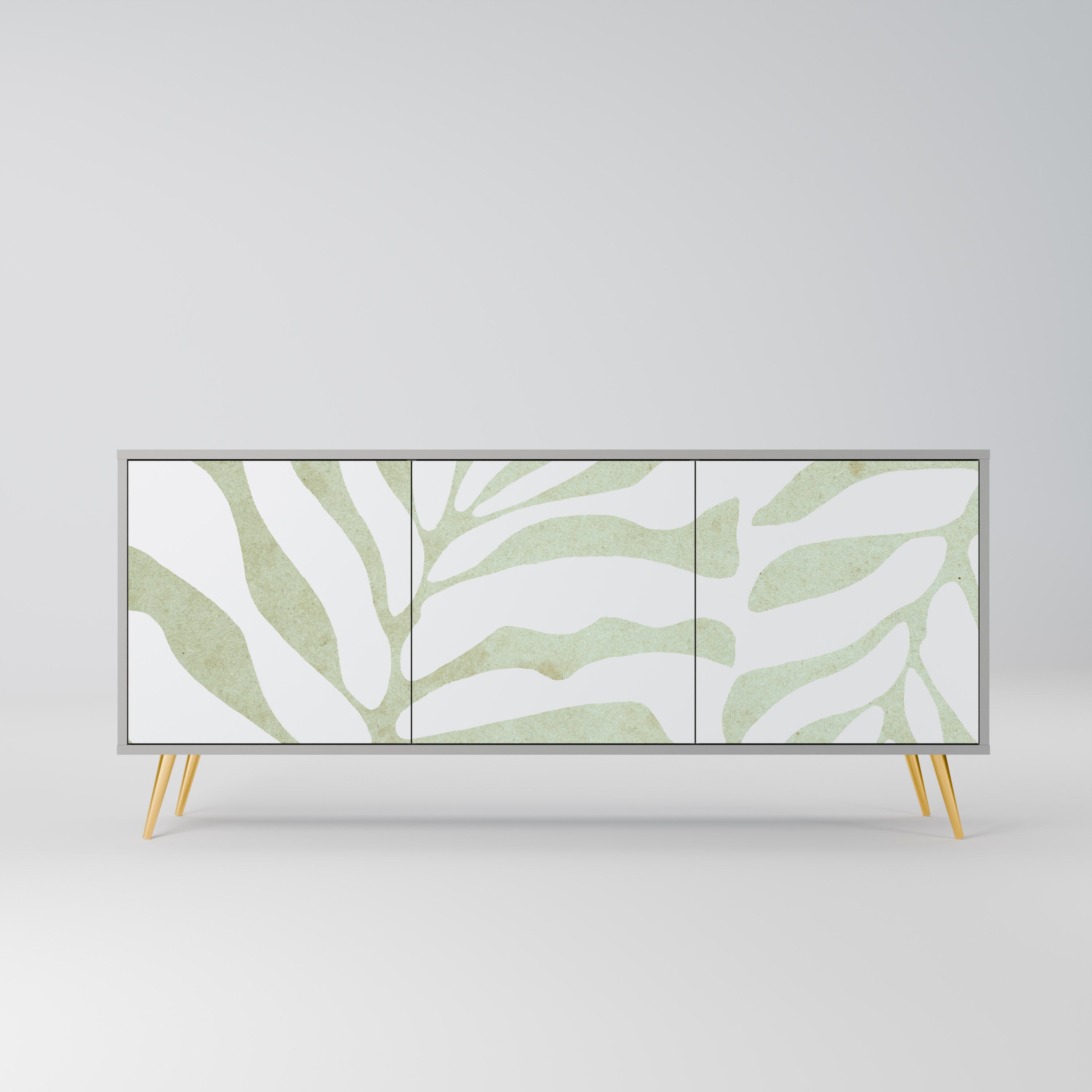 BOTANICAL SPARK 3-türiges Sideboard in grauem Finish