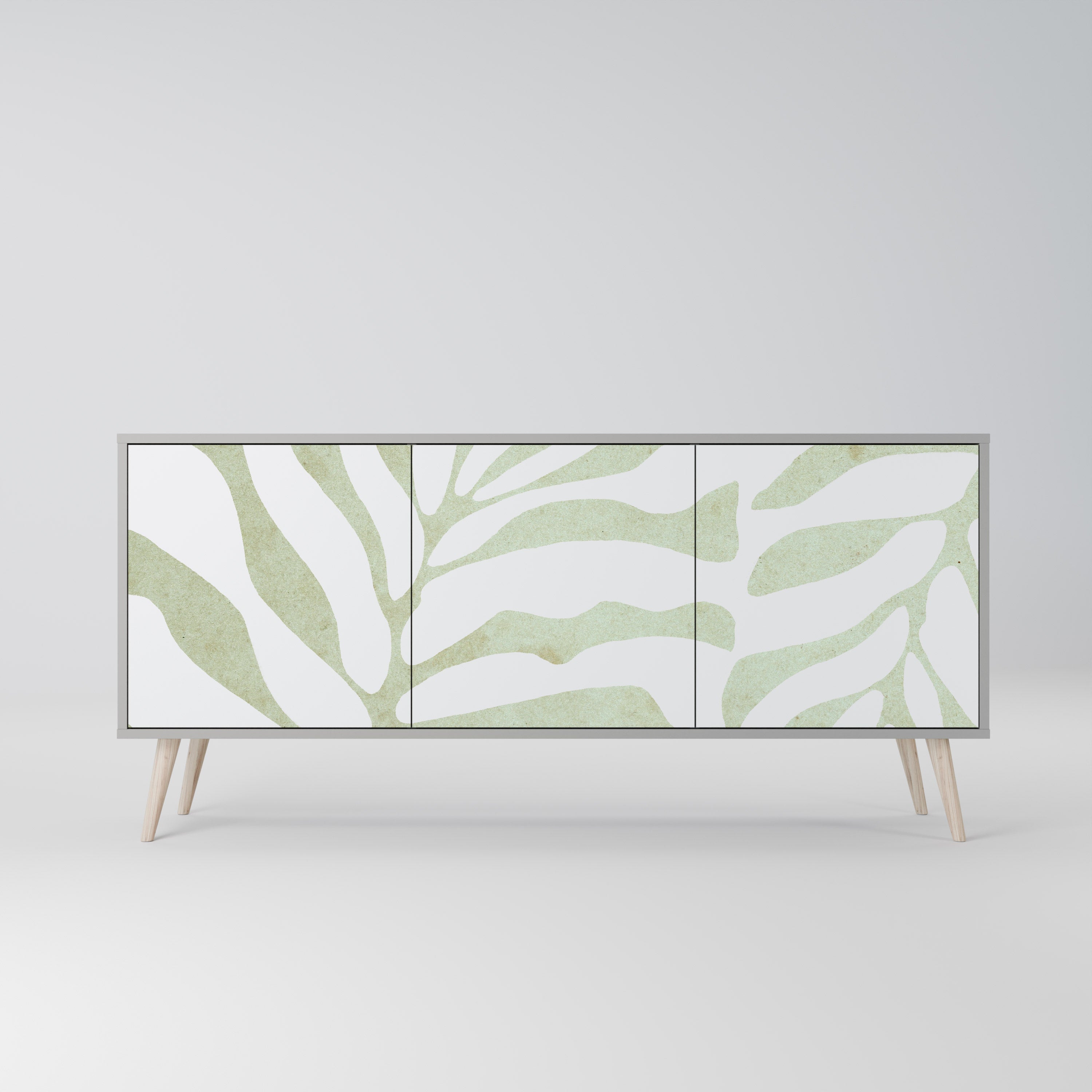 BOTANICAL SPARK 3-türiges Sideboard in grauem Finish