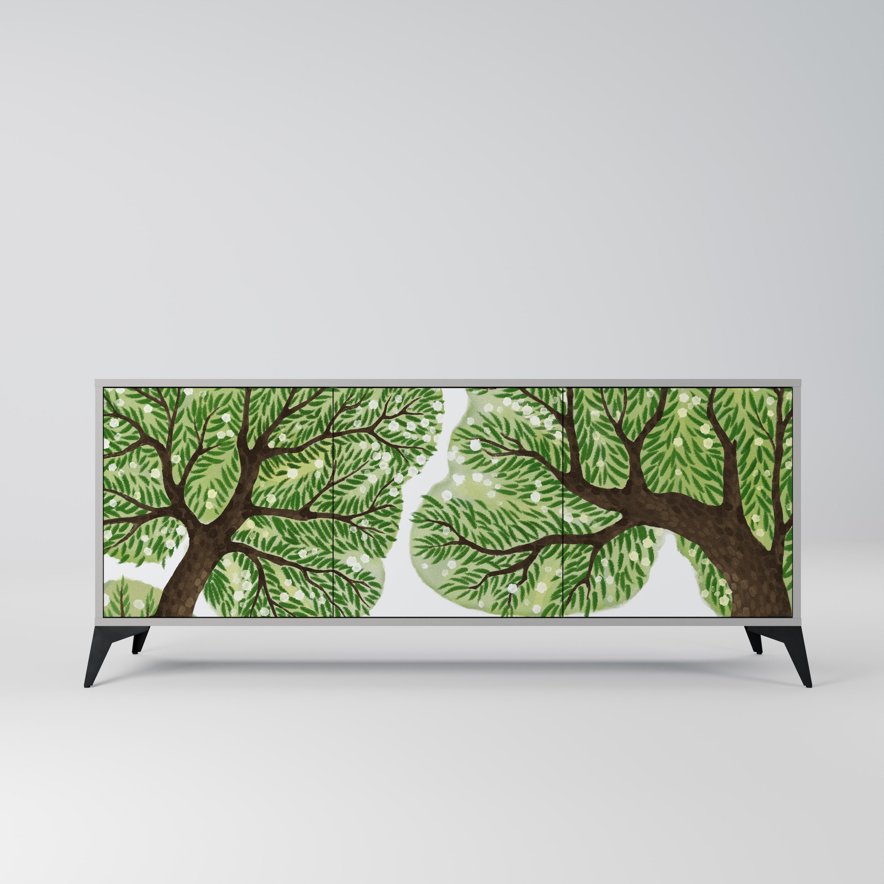 WILDERNESS DASH 3-türiges Sideboard in grauer Ausführung