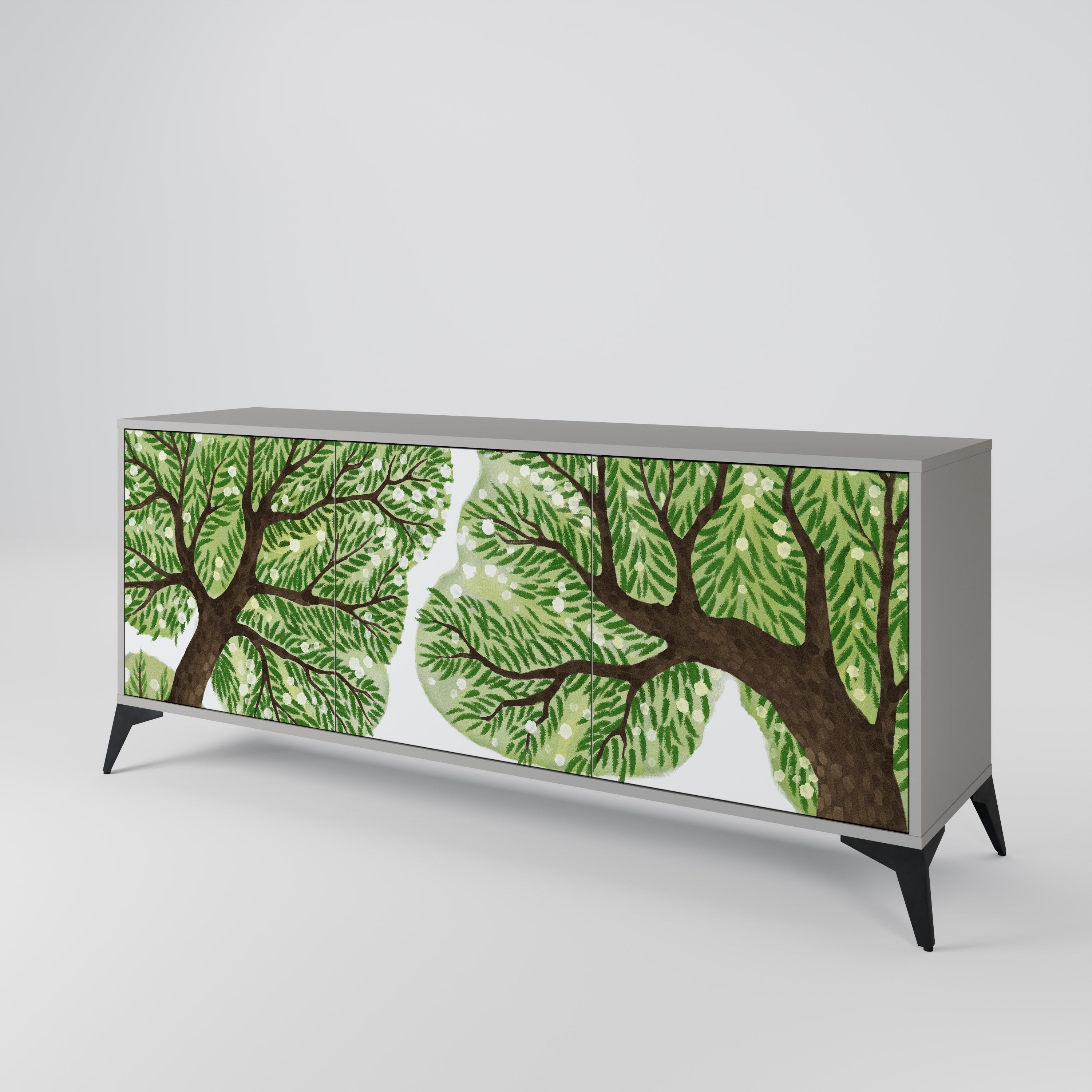 WILDERNESS DASH 3-türiges Sideboard in grauer Ausführung