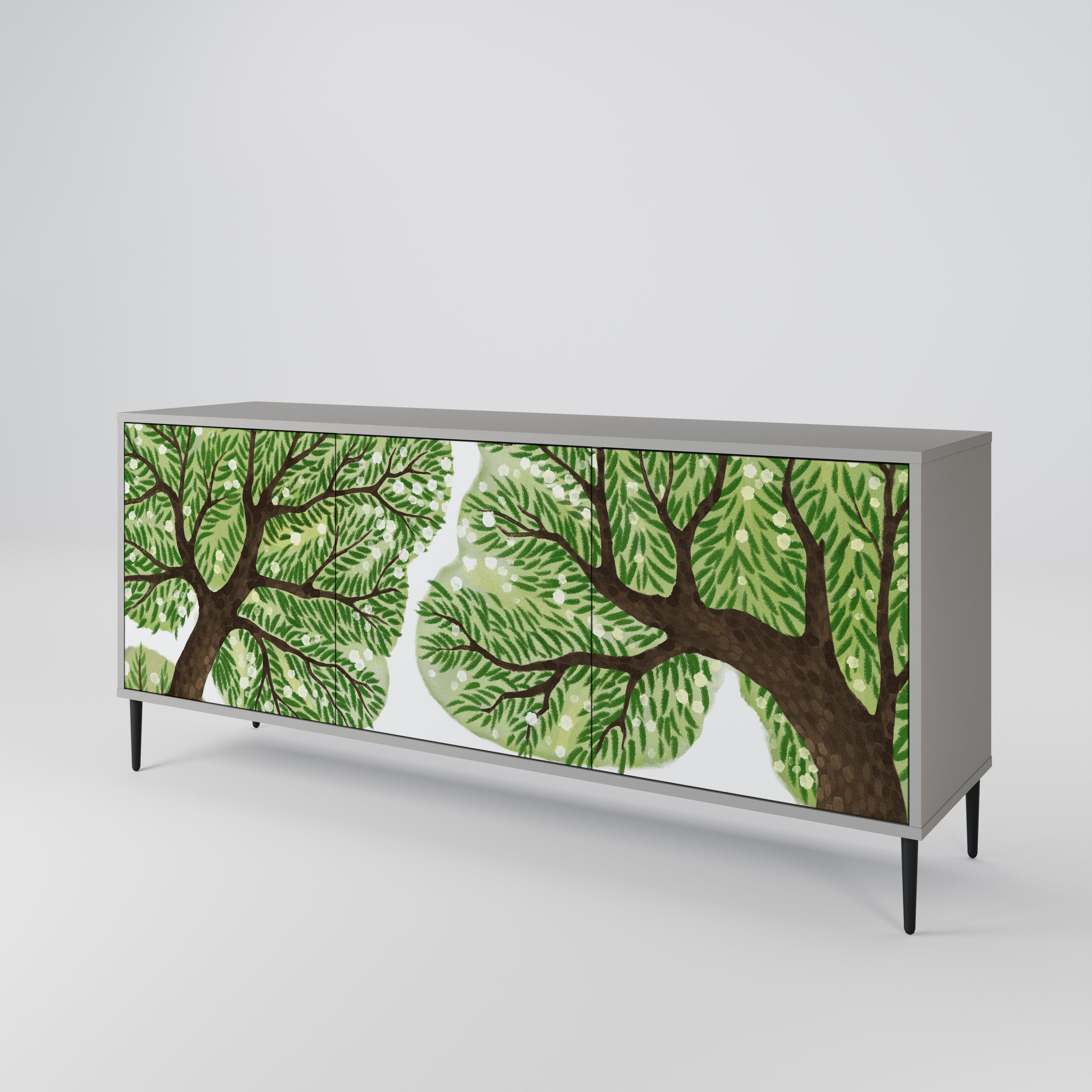 WILDERNESS DASH 3-türiges Sideboard in grauer Ausführung