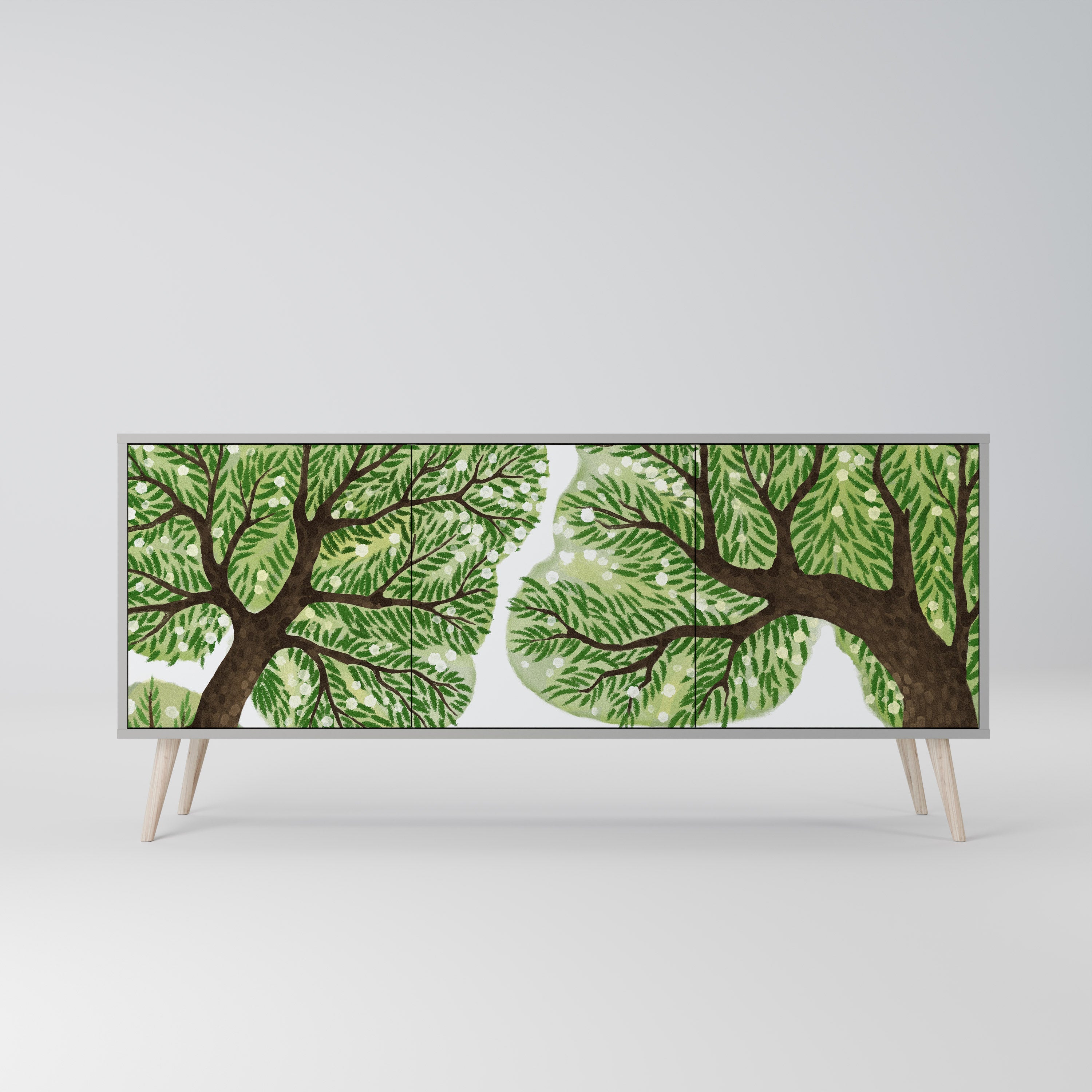 WILDERNESS DASH 3-türiges Sideboard in grauer Ausführung