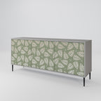 LEAVES ON GREEN Sideboard mit 3 Türen in Grau