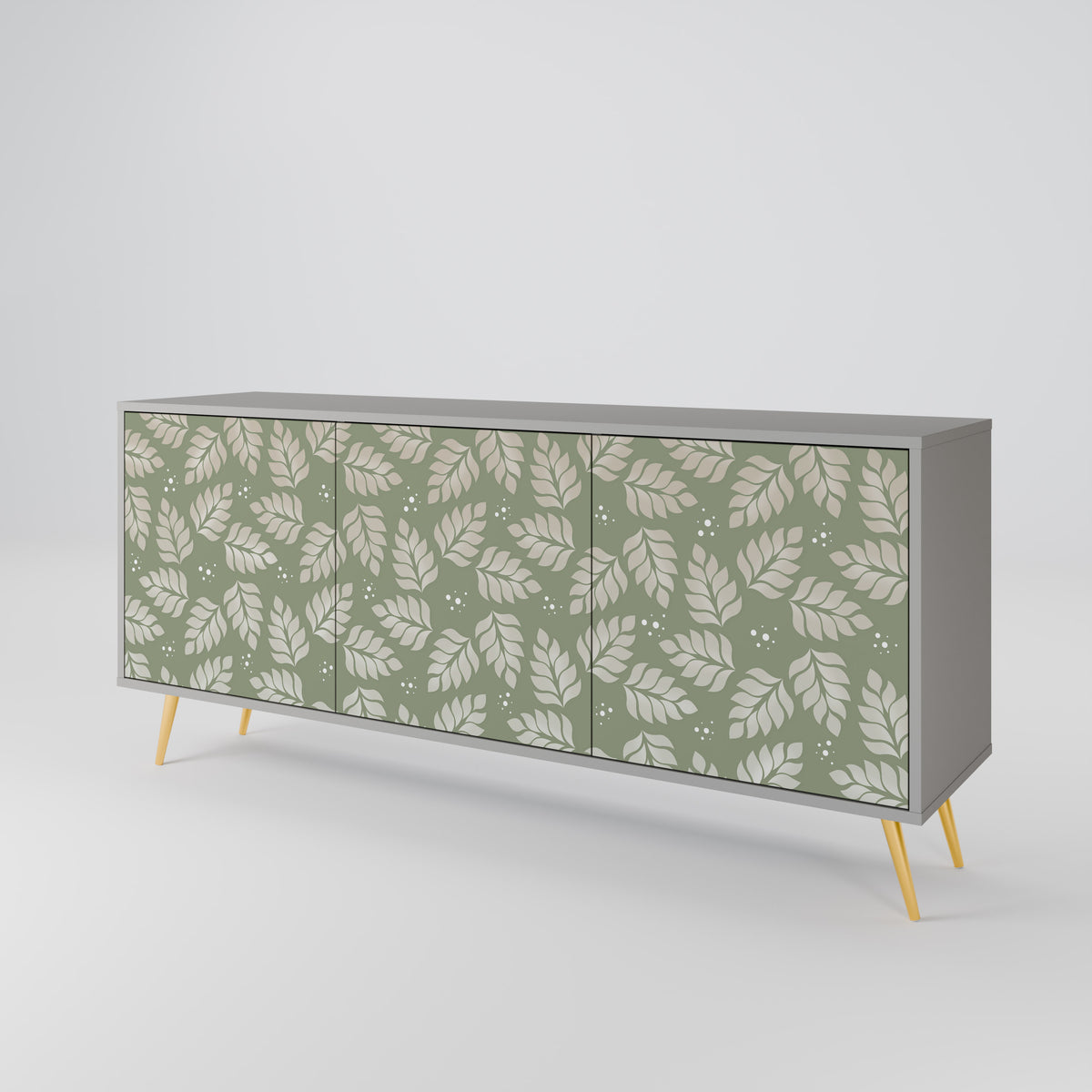LEAVES ON GREEN 3-türiges Sideboard