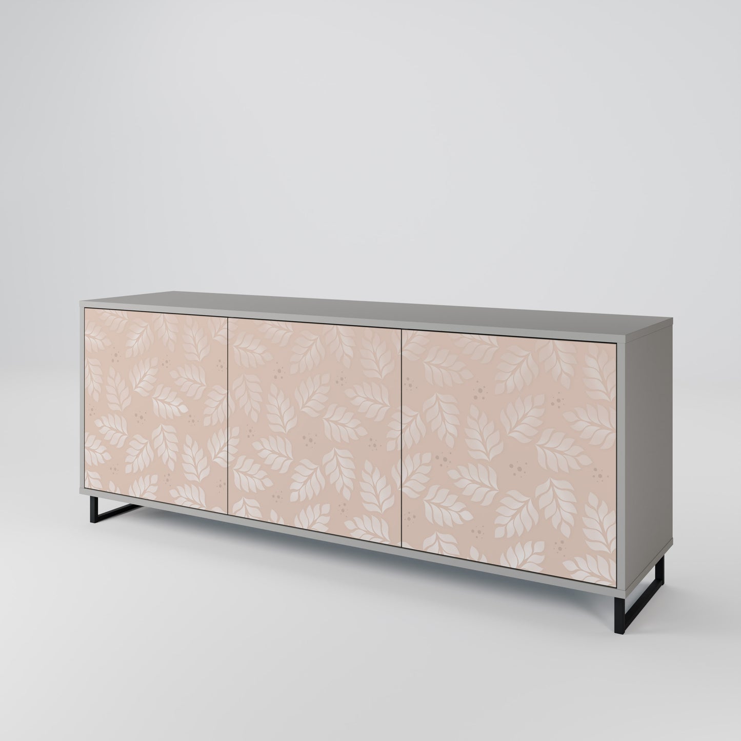 LEAVES ON BEIGE 3-türiges Sideboard
