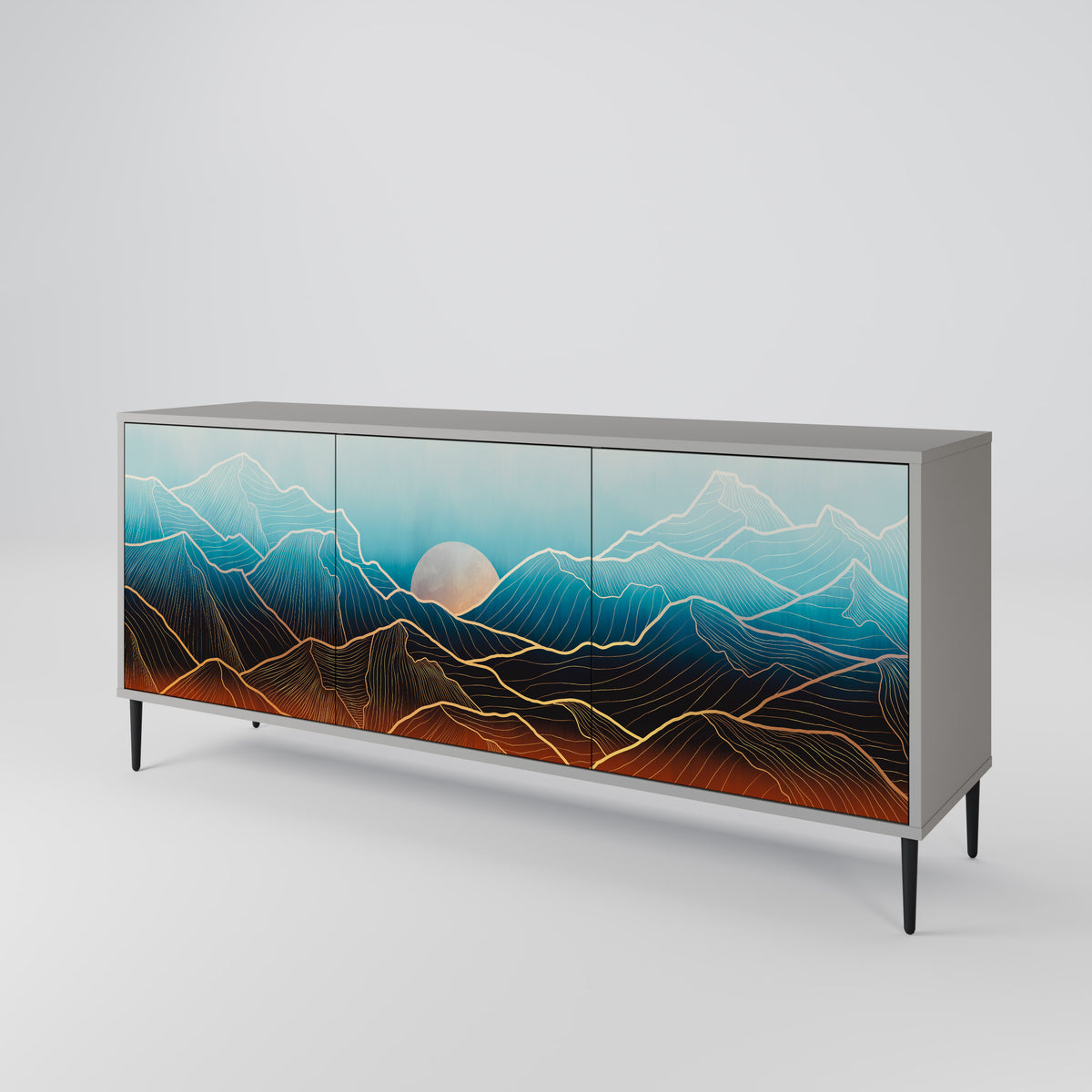 LUNAR SECRETS 3-türiges Sideboard