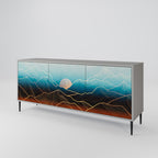 LUNAR SECRETS Sideboard mit 3 Türen in Grau