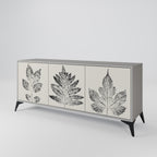 LEAFY STAMPS Sideboard mit 3 Türen in Grau